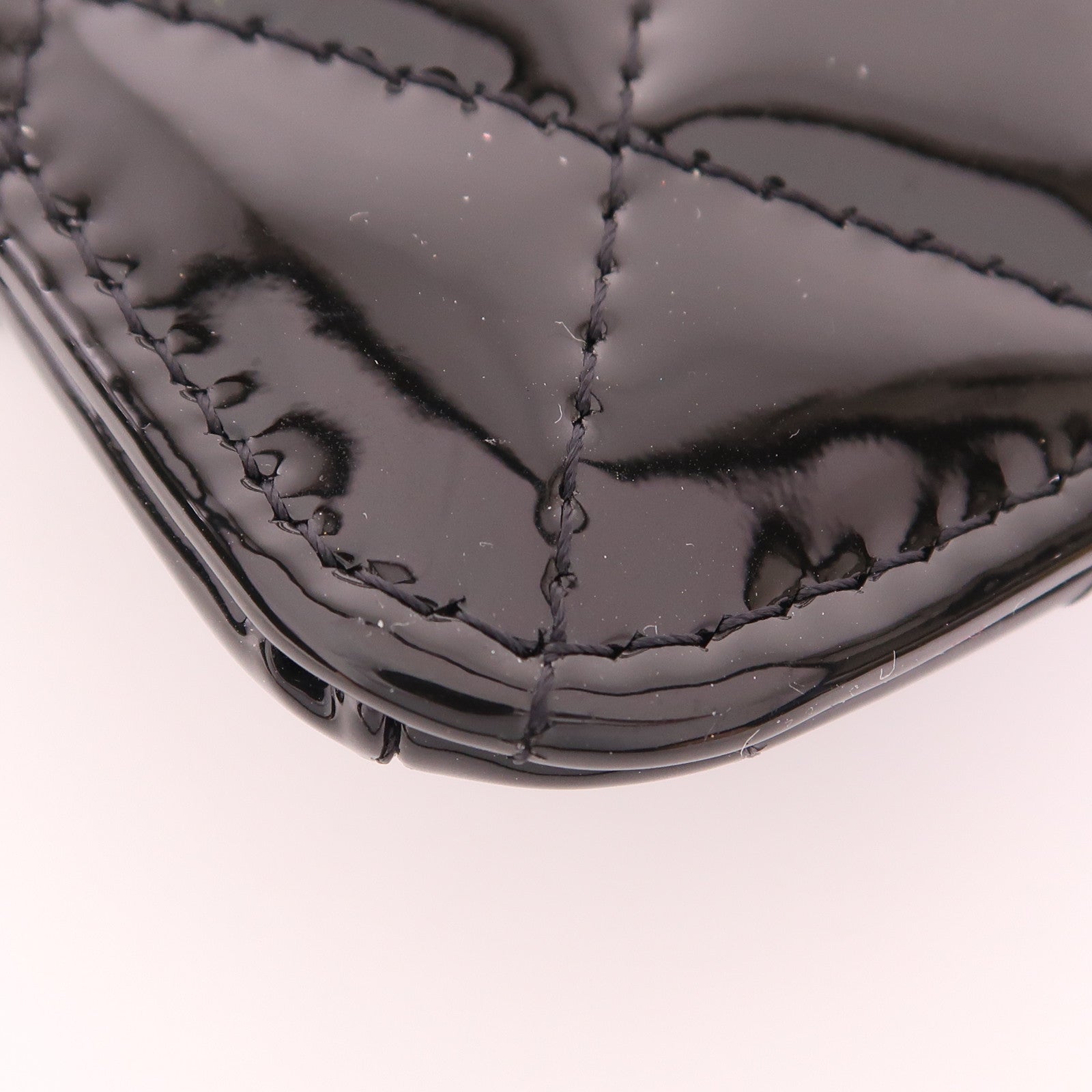 CHANEL CC SHW Waist Bag Patent Leather Black/Red