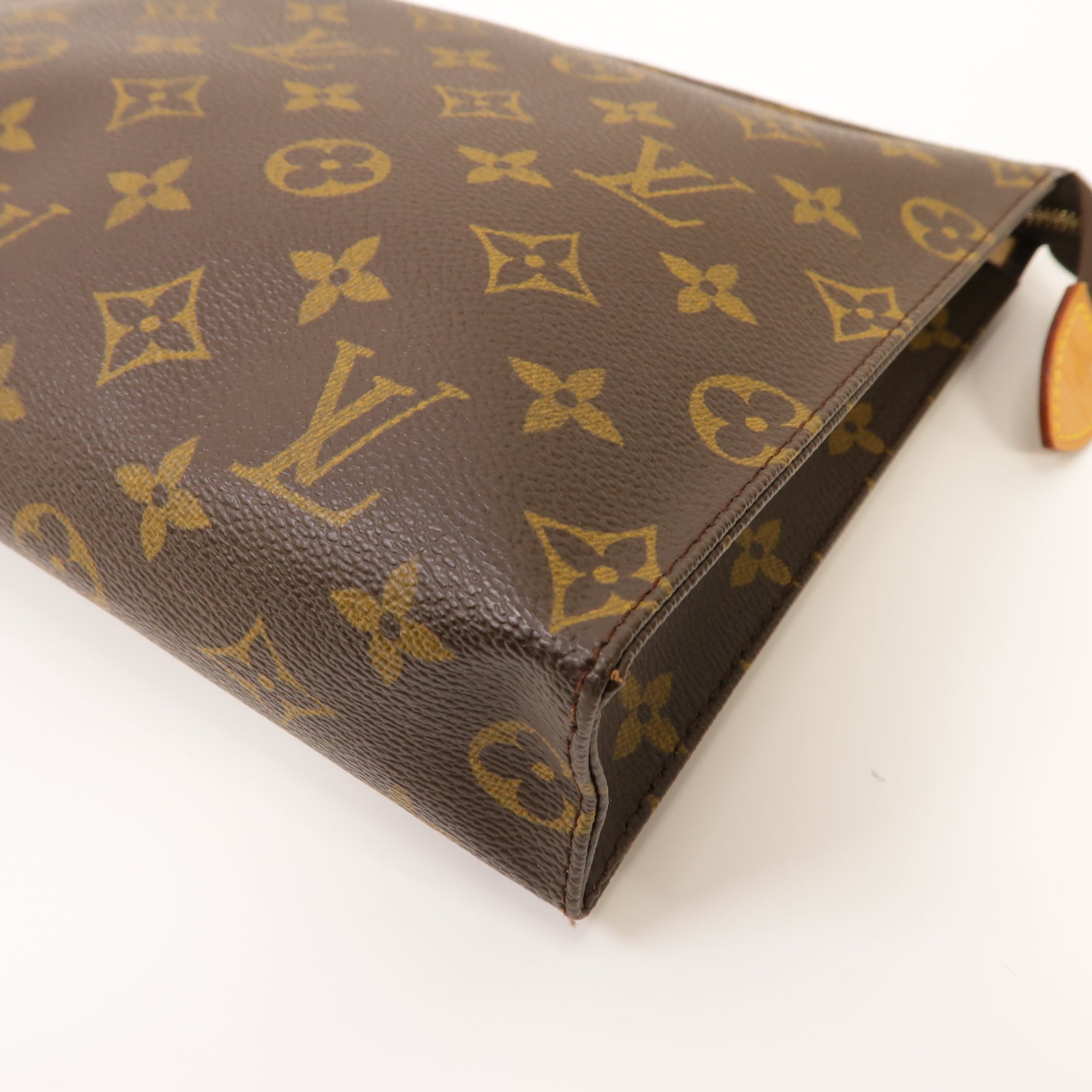 LOUIS VUITTON 【激減優惠】Monogram Clutch Bag金扣手拿包啡色