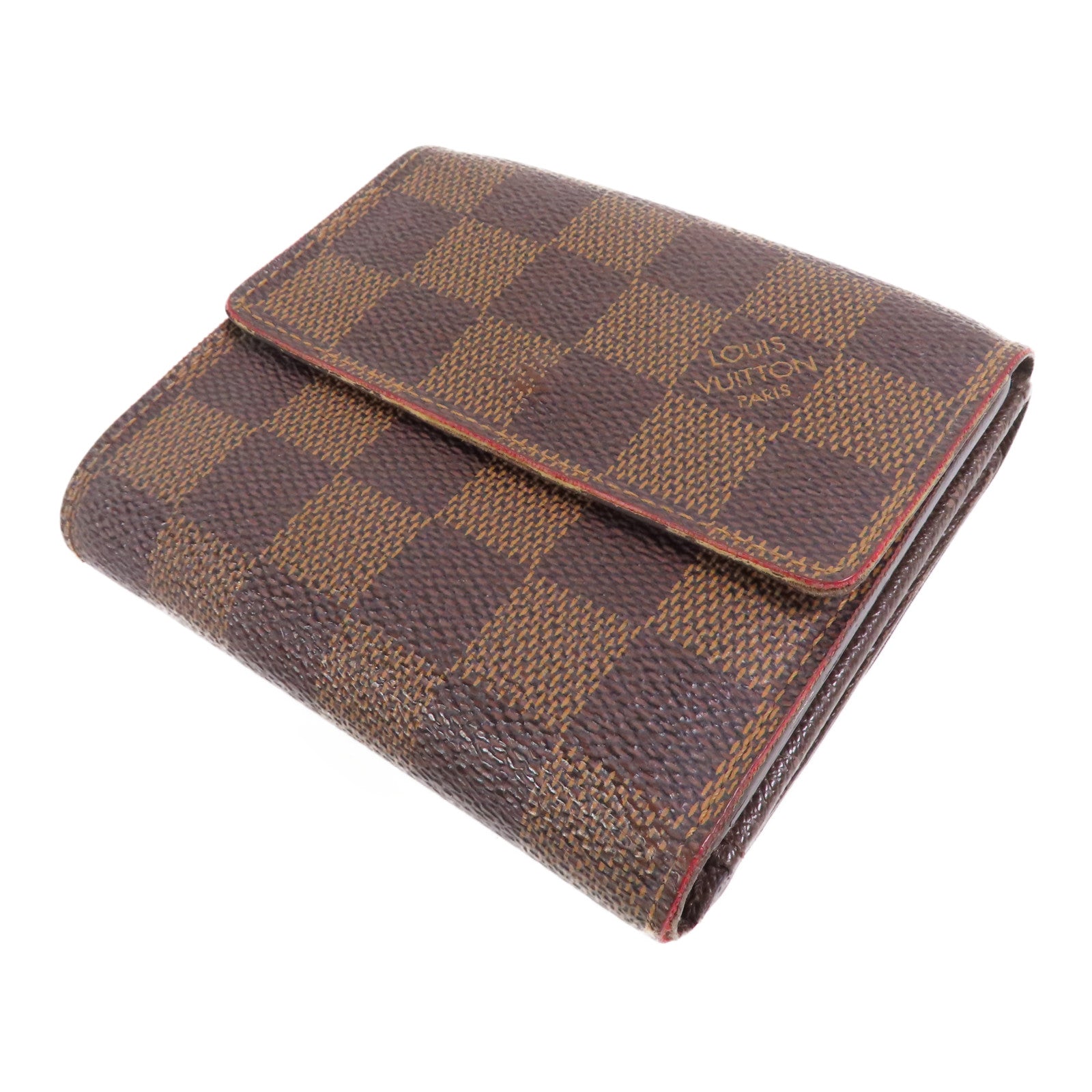 LOUIS VUITTON 【激減優惠】Damier Porte Monnaie Viennois金扣短錢包