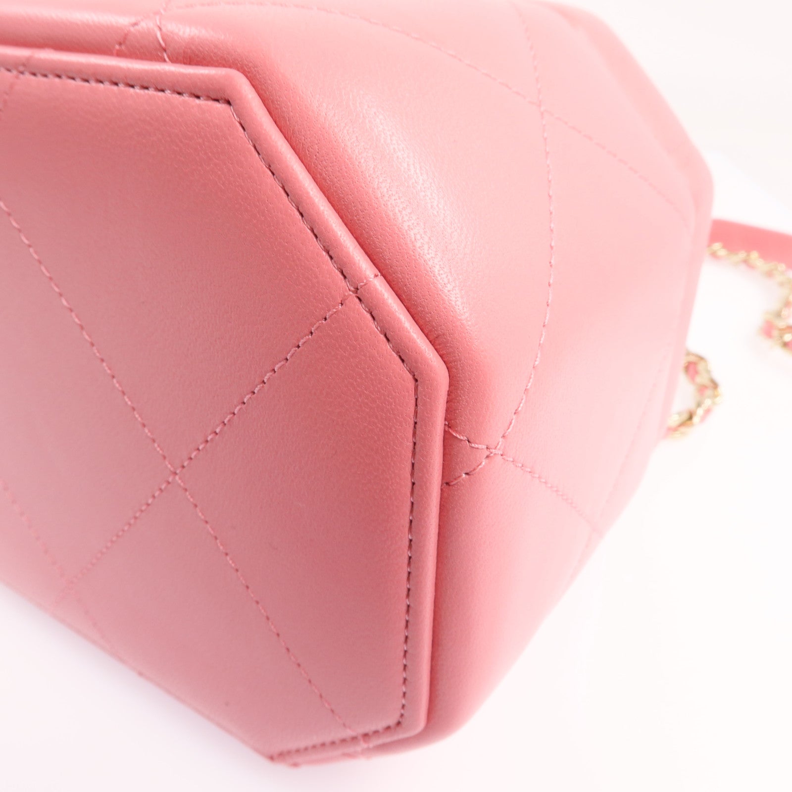 CHANEL 羊皮皮革Chain Shoulder Bag金扣鏈帶肩背袋