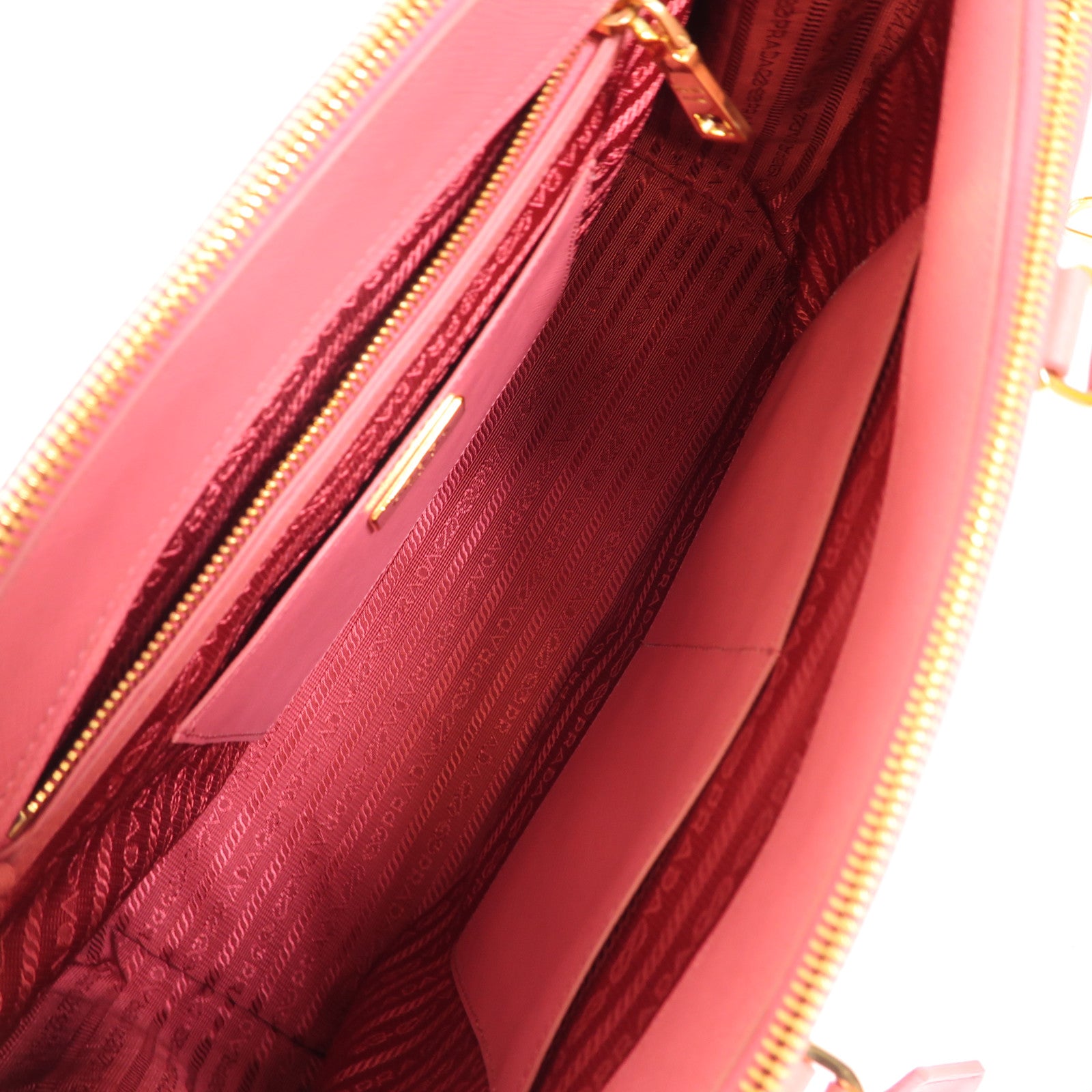 PRADA 牛皮皮革2 Way Shoulder金扣手挽肩背兩用袋