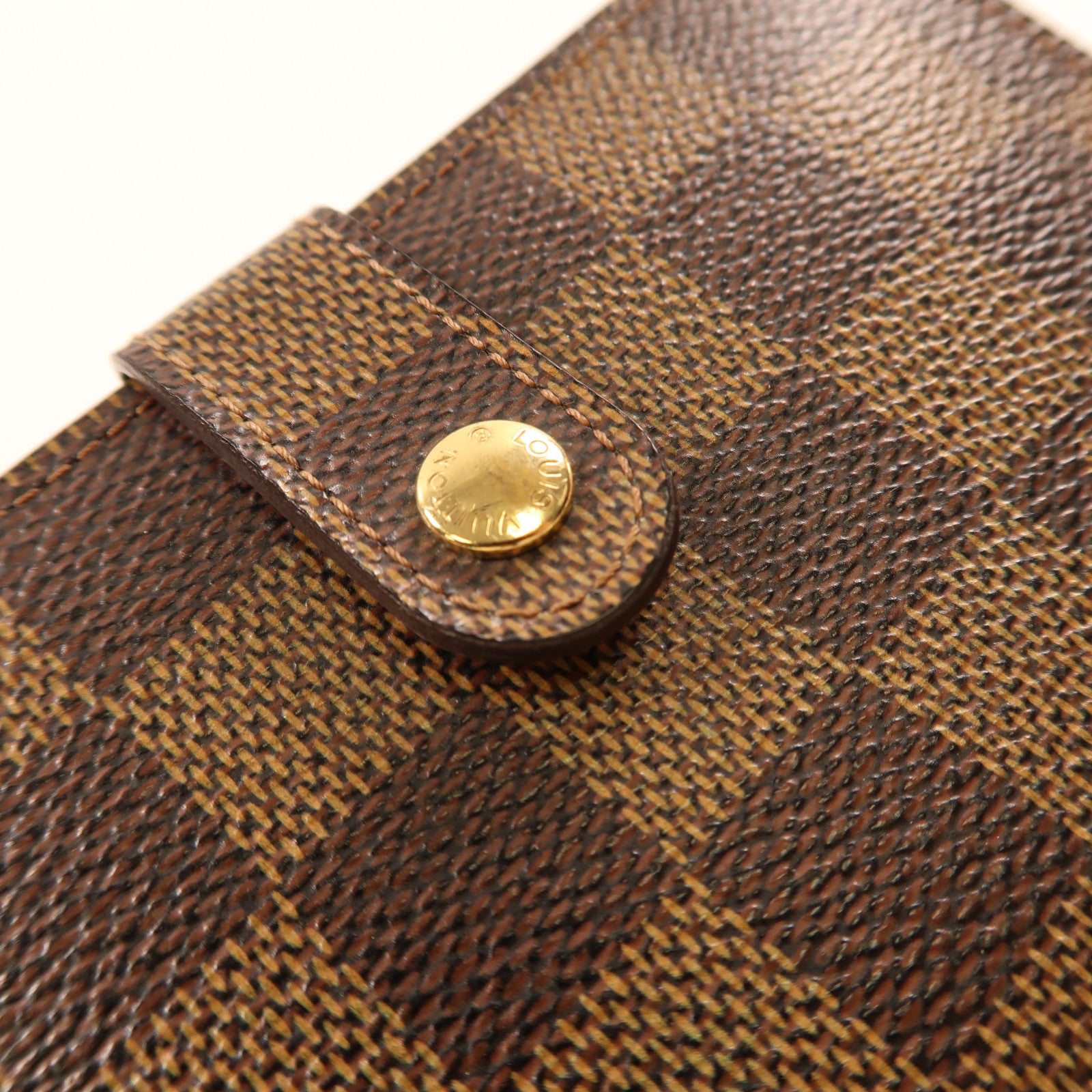 LOUIS VUITTON Damier Portefeuille Viennois Wallet金扣錢包