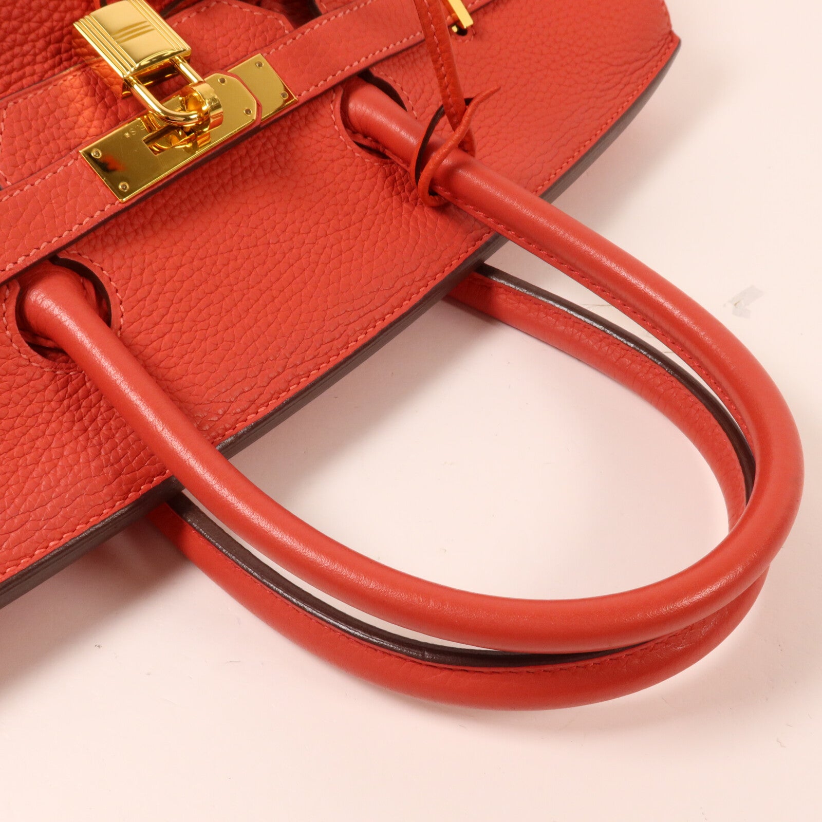 HERMES Togo皮革Birkin 35手挽袋Rouge Pivoine