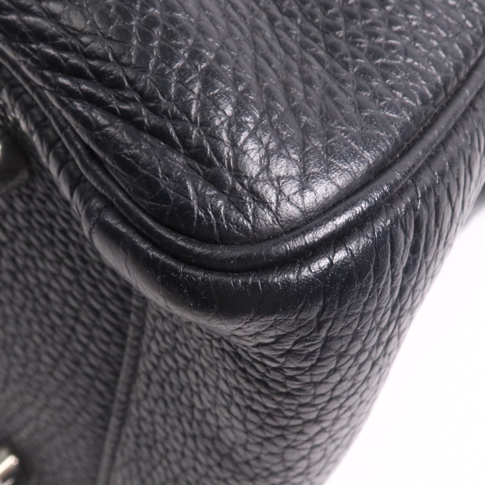 HERMES Clemence皮革Lindy 30銀扣手挽肩背兩用袋Noir