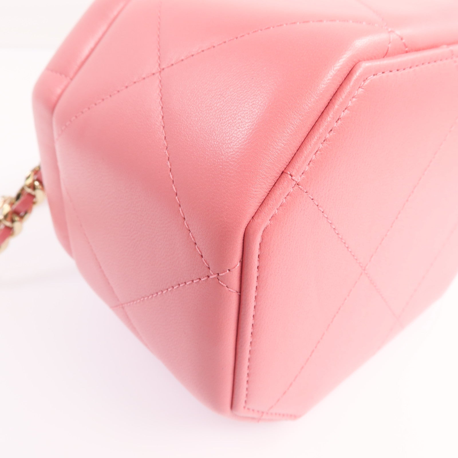 CHANEL 羊皮皮革Chain Shoulder Bag金扣鏈帶肩背袋