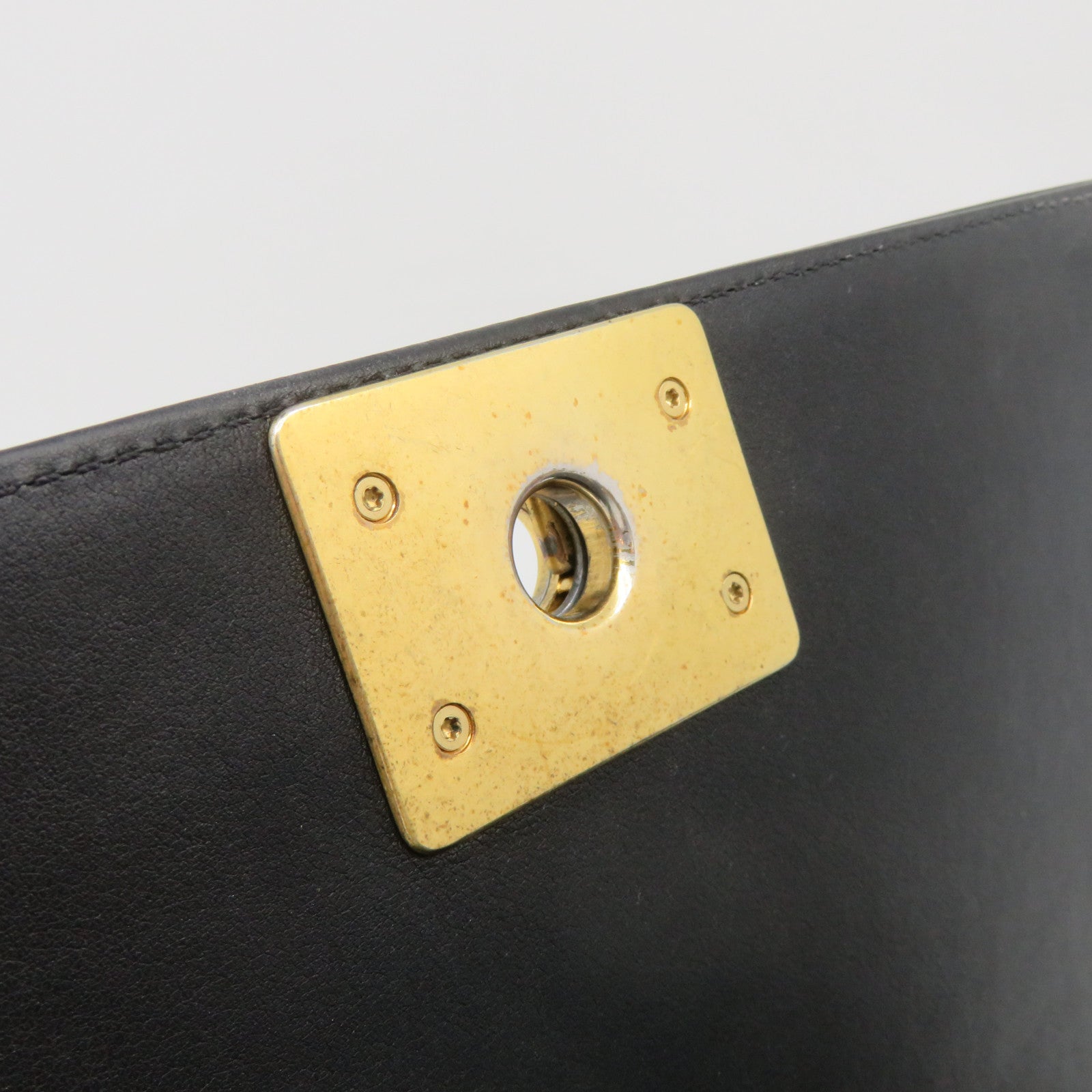 CHANEL Rhombus Sheepskin Leather Boy 25 2Way Shoulder Bag Gold Buckle Chain Belt Handle Shoulder Bag Black