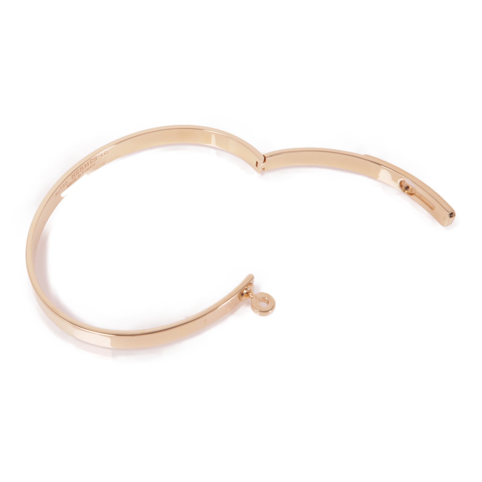 HERMES 18k玫瑰金Kelly Bracelet手鐲