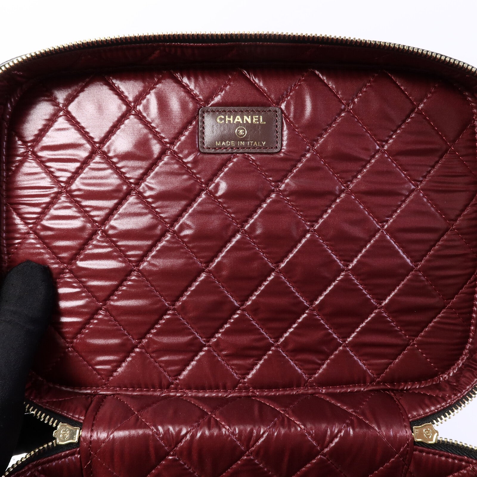 CHANEL 羊皮皮革Large Vanity Case手挽袋