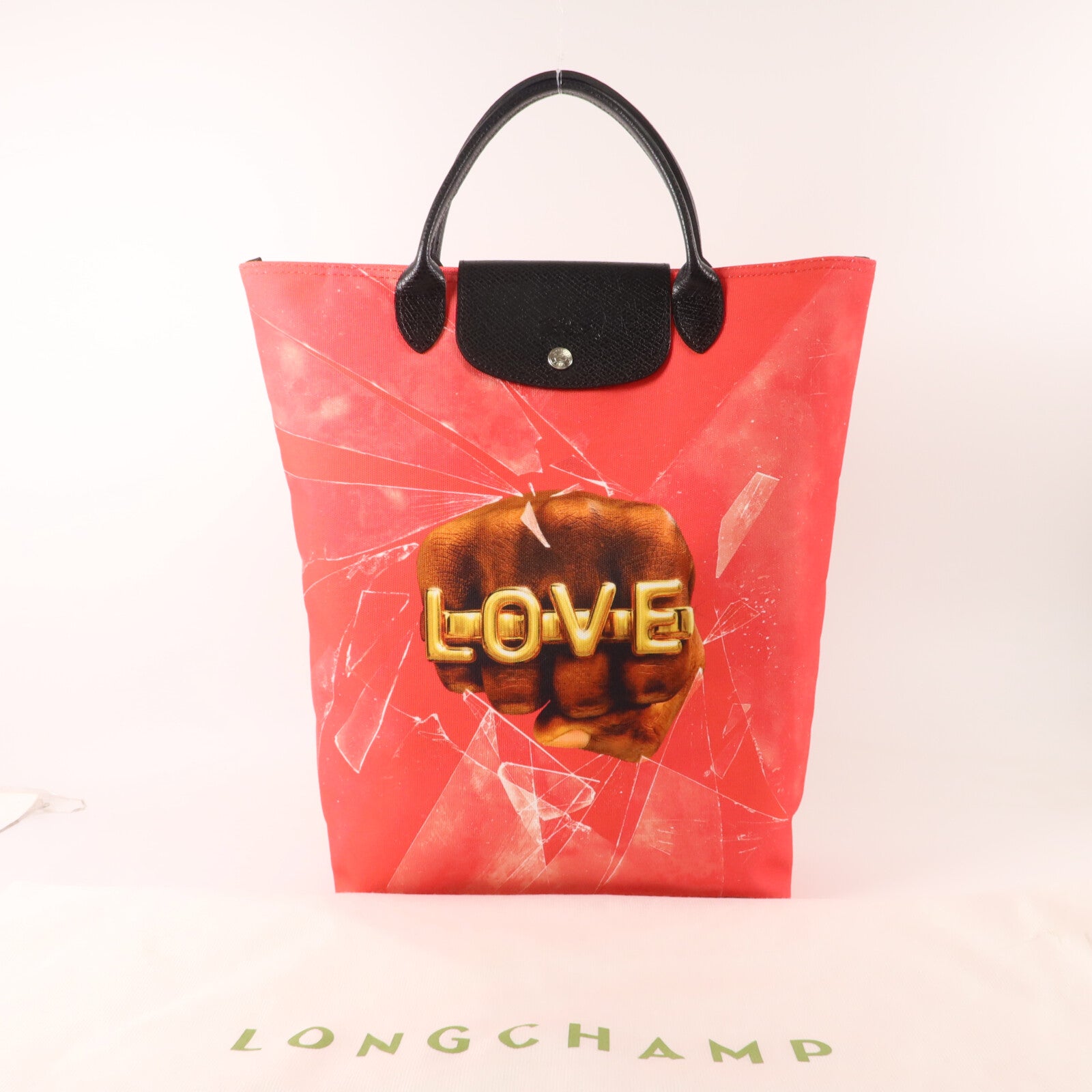 Longchamp 帆布/牛皮皮革LONGCHAMP X TOILETPAPER Bolso Shopper M手挽袋