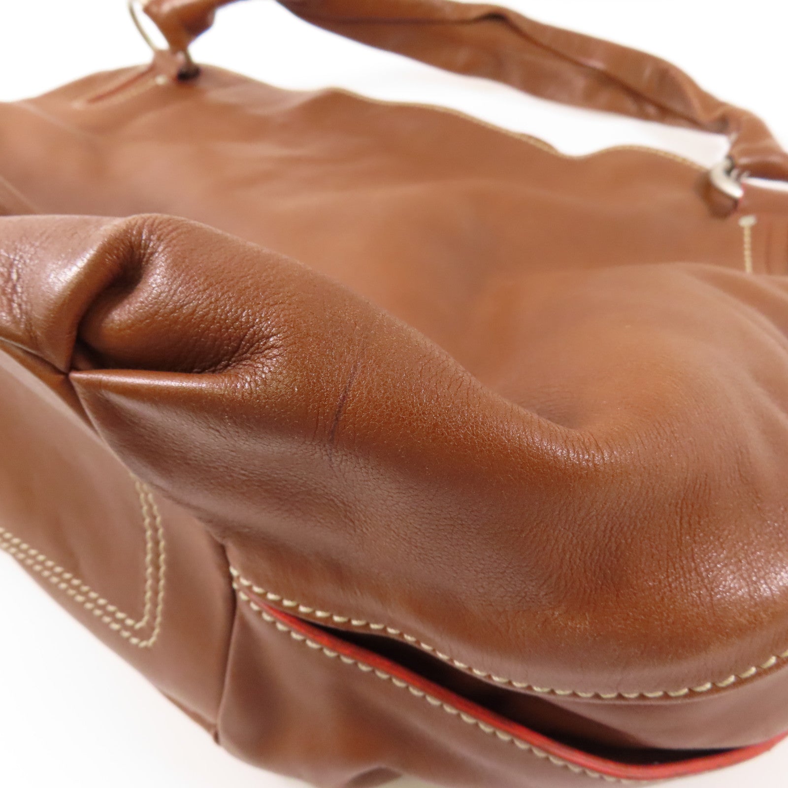 CELINE 【激減優惠】牛皮皮革Shoulder Bag銀扣肩背袋