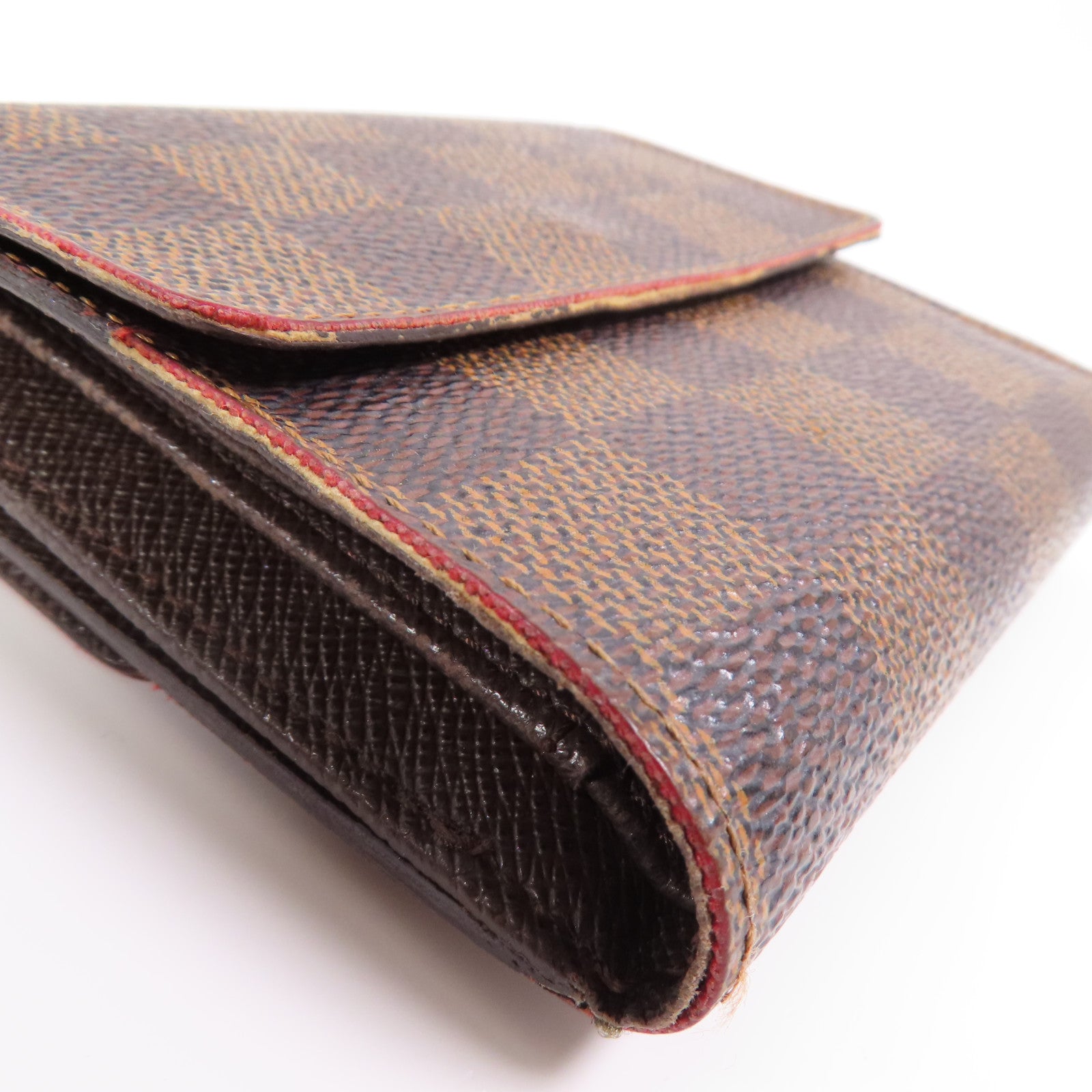 LOUIS VUITTON 【激減優惠】Damier Porte Monnaie Viennois金扣短錢包