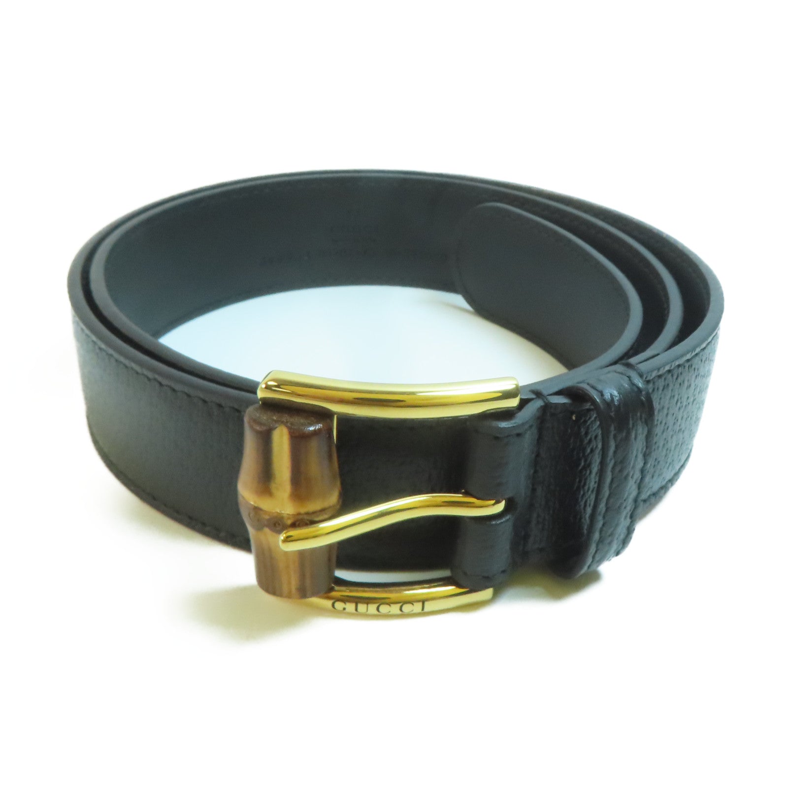 GUCCI 牛皮皮革Belt金扣皮帶