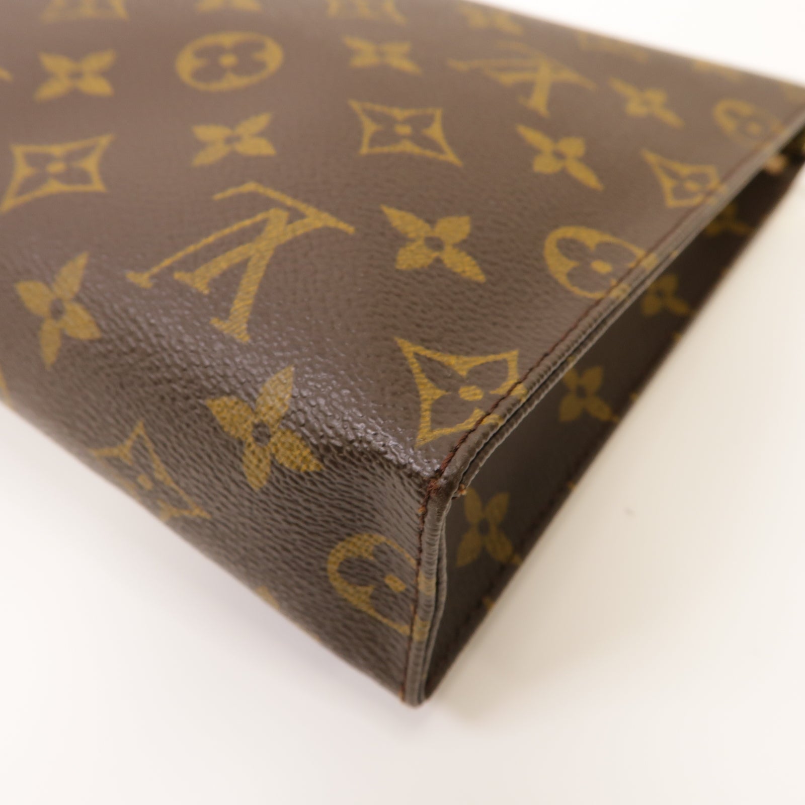 LOUIS VUITTON 【激減優惠】Monogram Clutch Bag金扣手拿包啡色