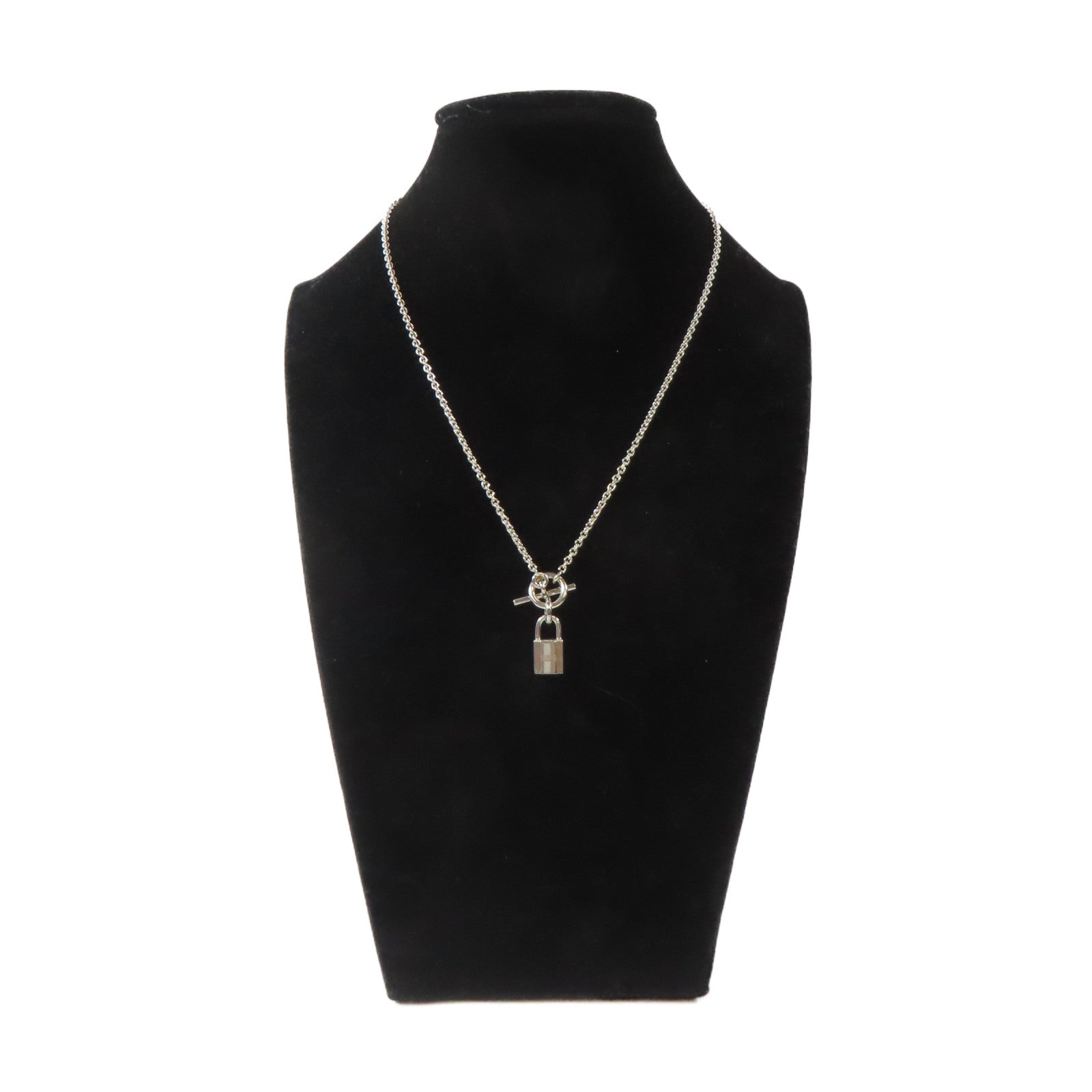 HERMES 925純銀Candenas Pendant Necklace項鍊#40cm