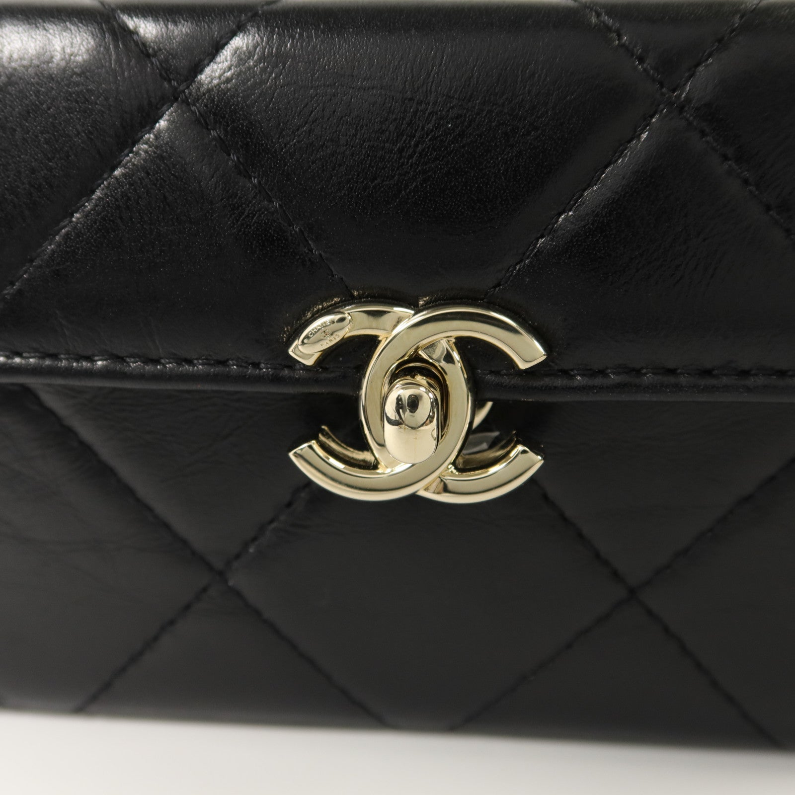 CHANEL 【激減優惠】牛皮皮革Vanity Case手挽肩背兩用袋