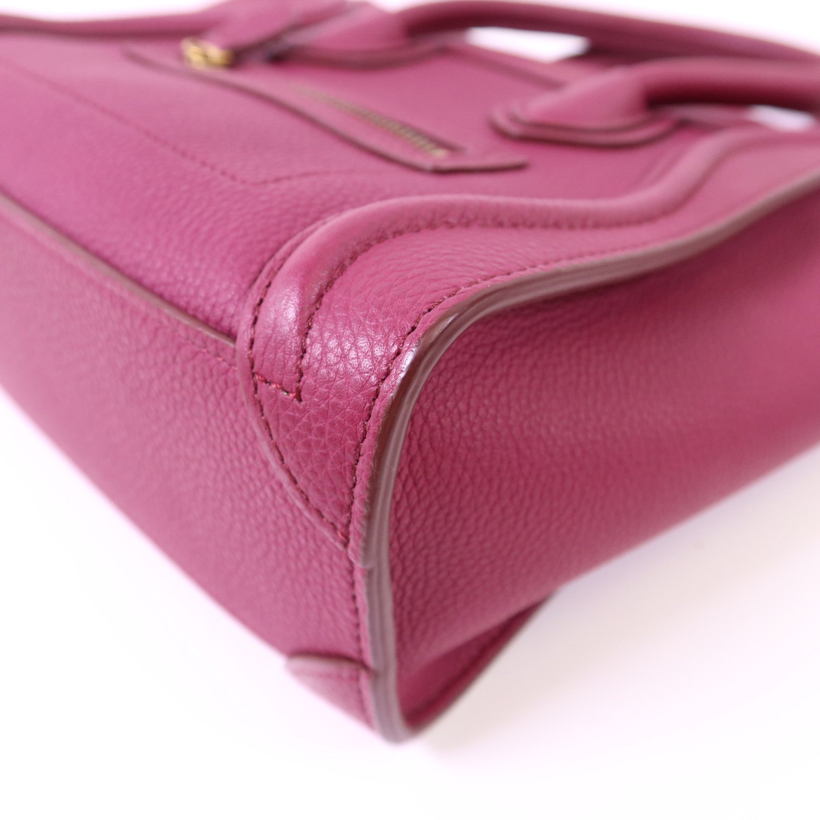 CELINE 牛皮皮革Nano Luggage金扣手挽肩背兩用袋