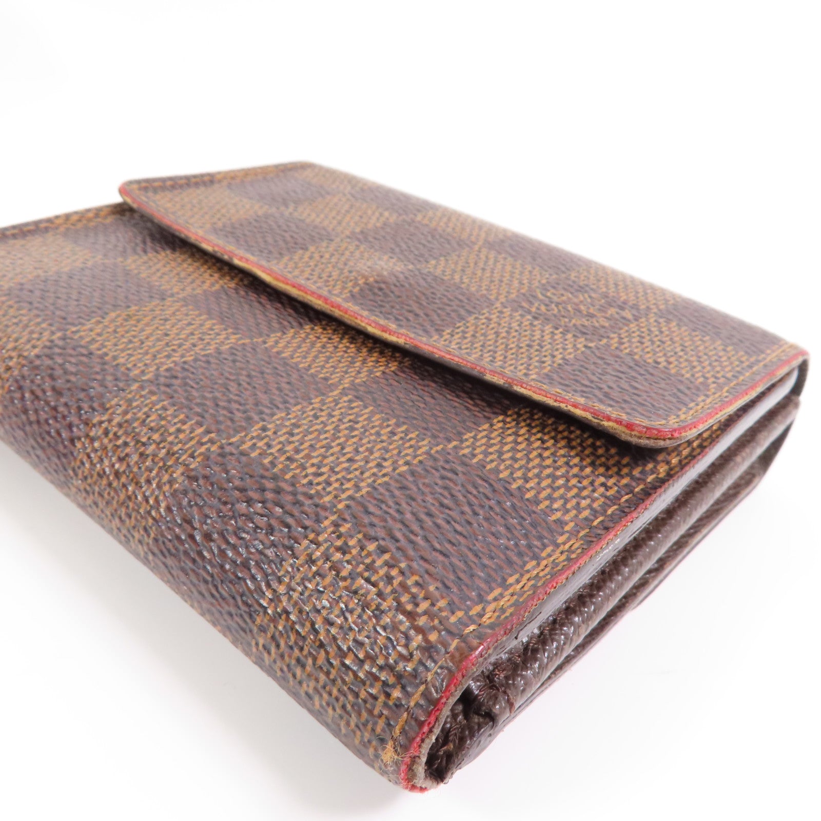 LOUIS VUITTON 【激減優惠】Damier Porte Monnaie Viennois金扣短錢包
