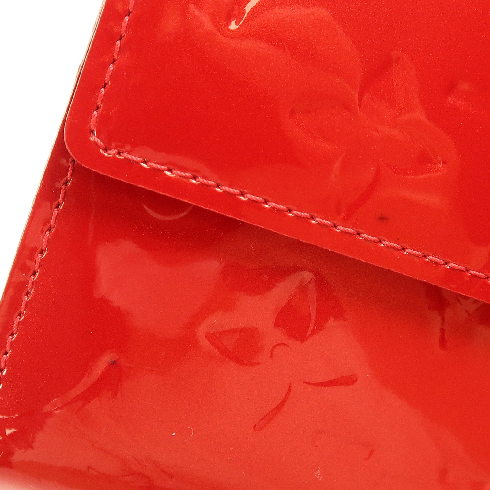 LOUIS VUITTON LV GHW Long Wallet M93530 Vernis Red