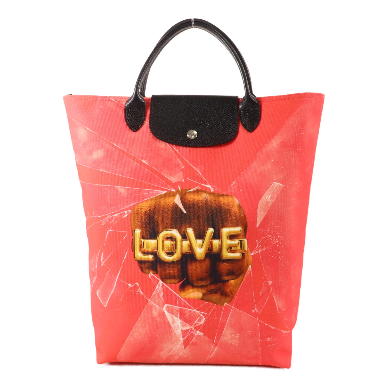 Longchamp 帆布/牛皮皮革LONGCHAMP X TOILETPAPER Bolso Shopper M手挽袋