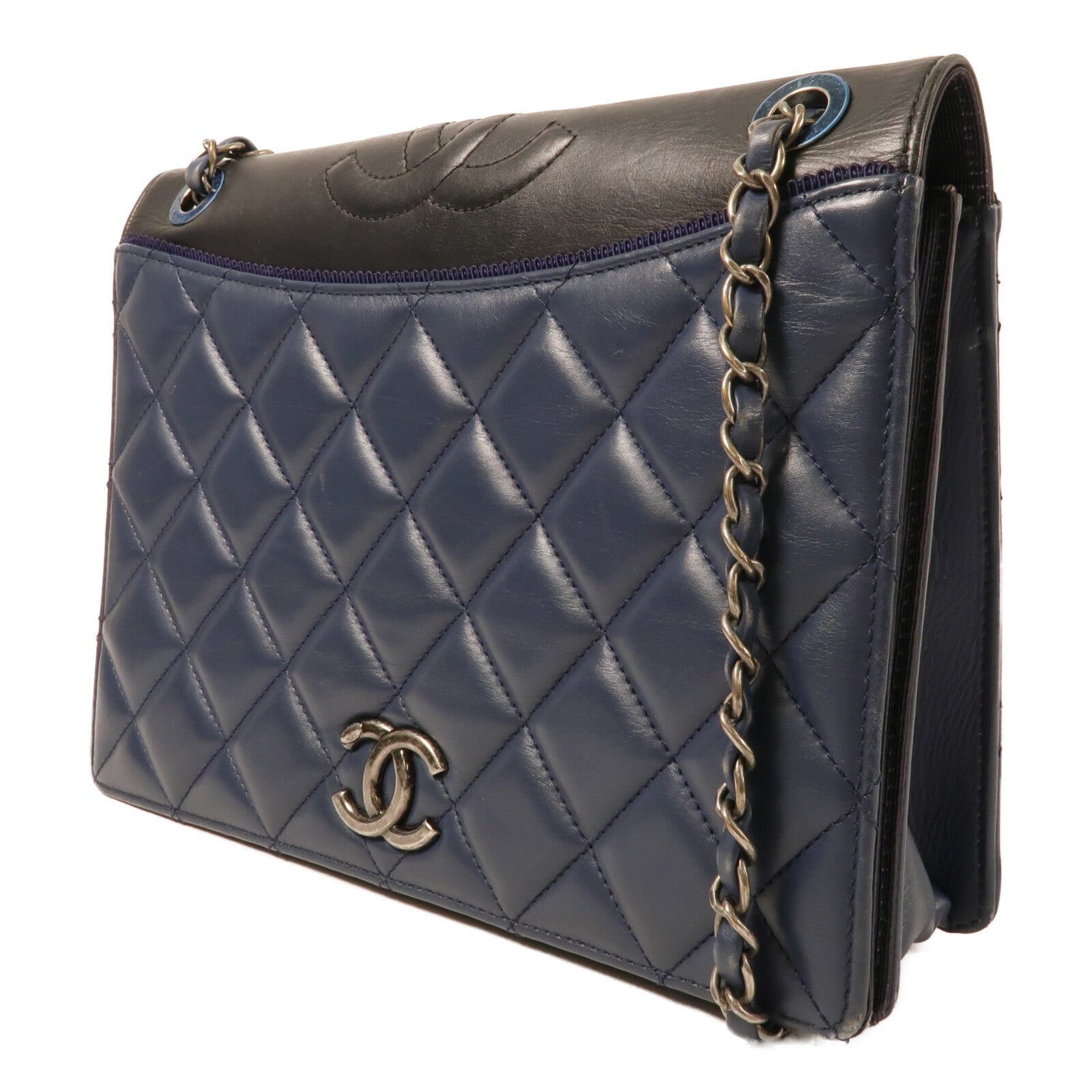 CHANEL 羊皮皮革Ballerine Flap Bag鏈帶肩背袋