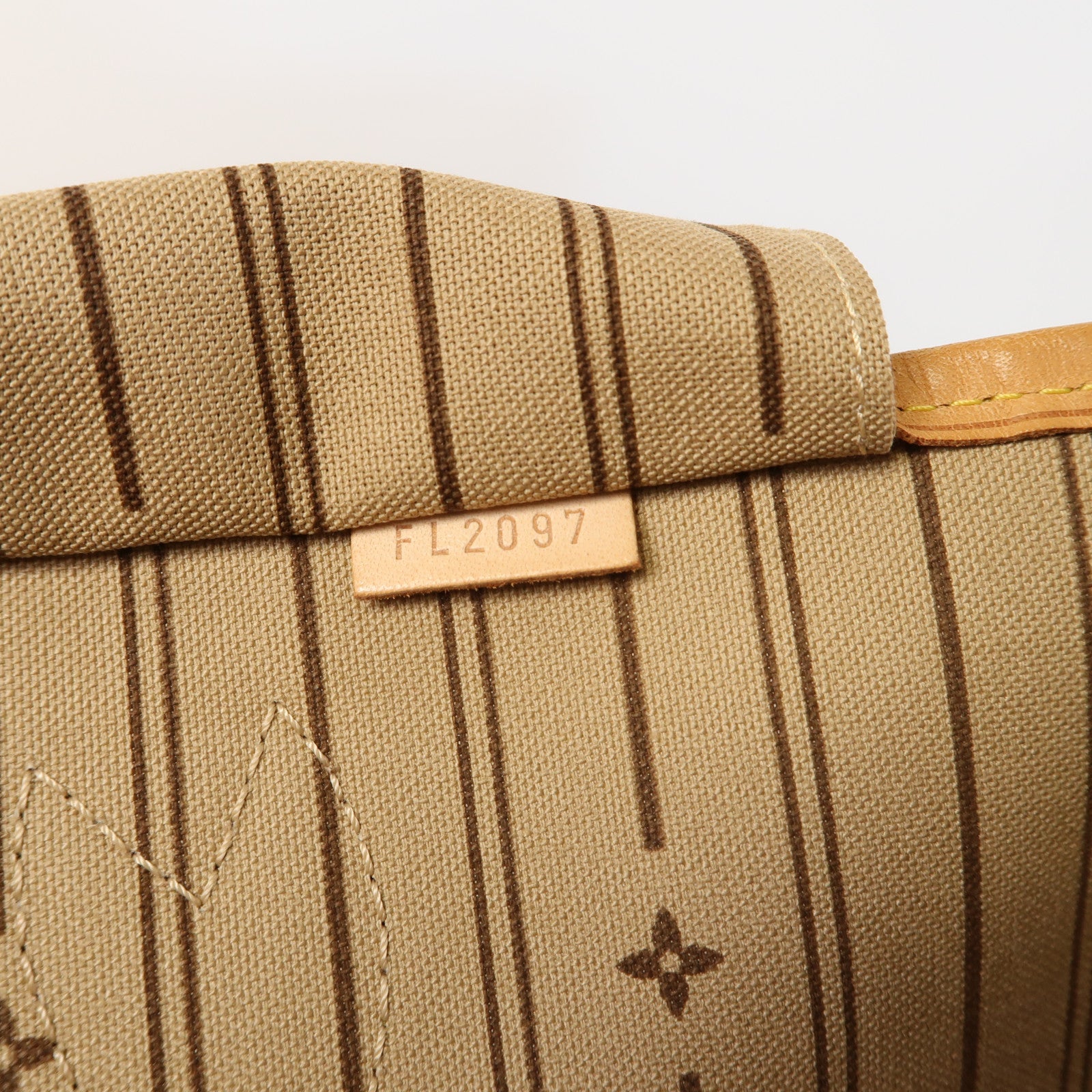 LOUIS VUITTON Monogram Neverfull GM金扣手挽袋啡色
