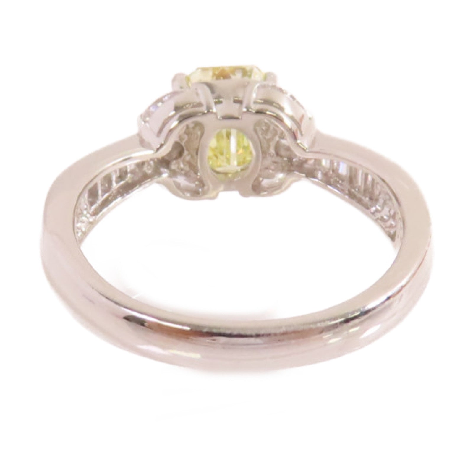 JEWELRY PT900鉑金/1.033ct鑚石/0.5ct鑚石Diamond Ring戒指US#6