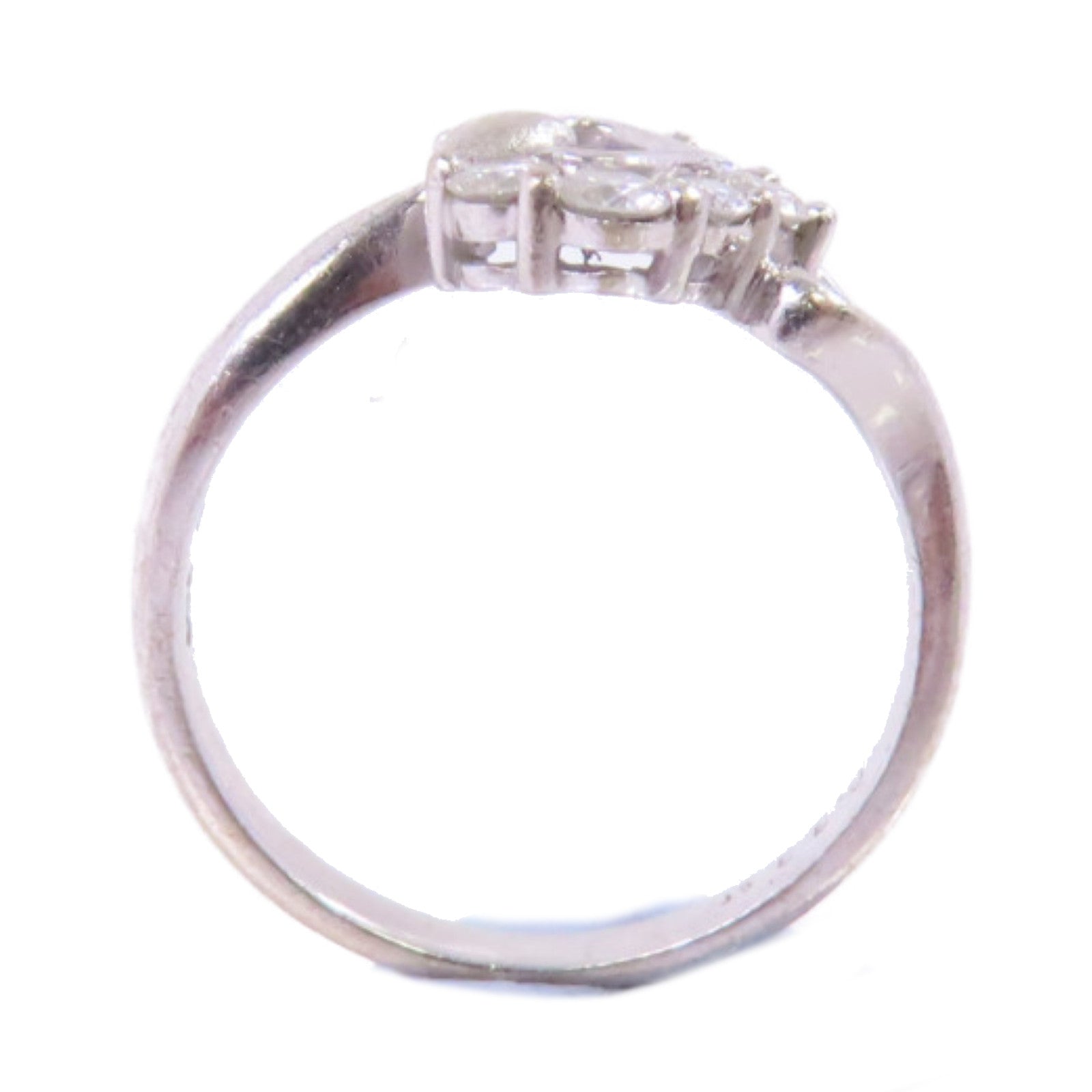 JEWELRY 18K白金Diamond Ring 0.33ct鑽石戒指US#4.75