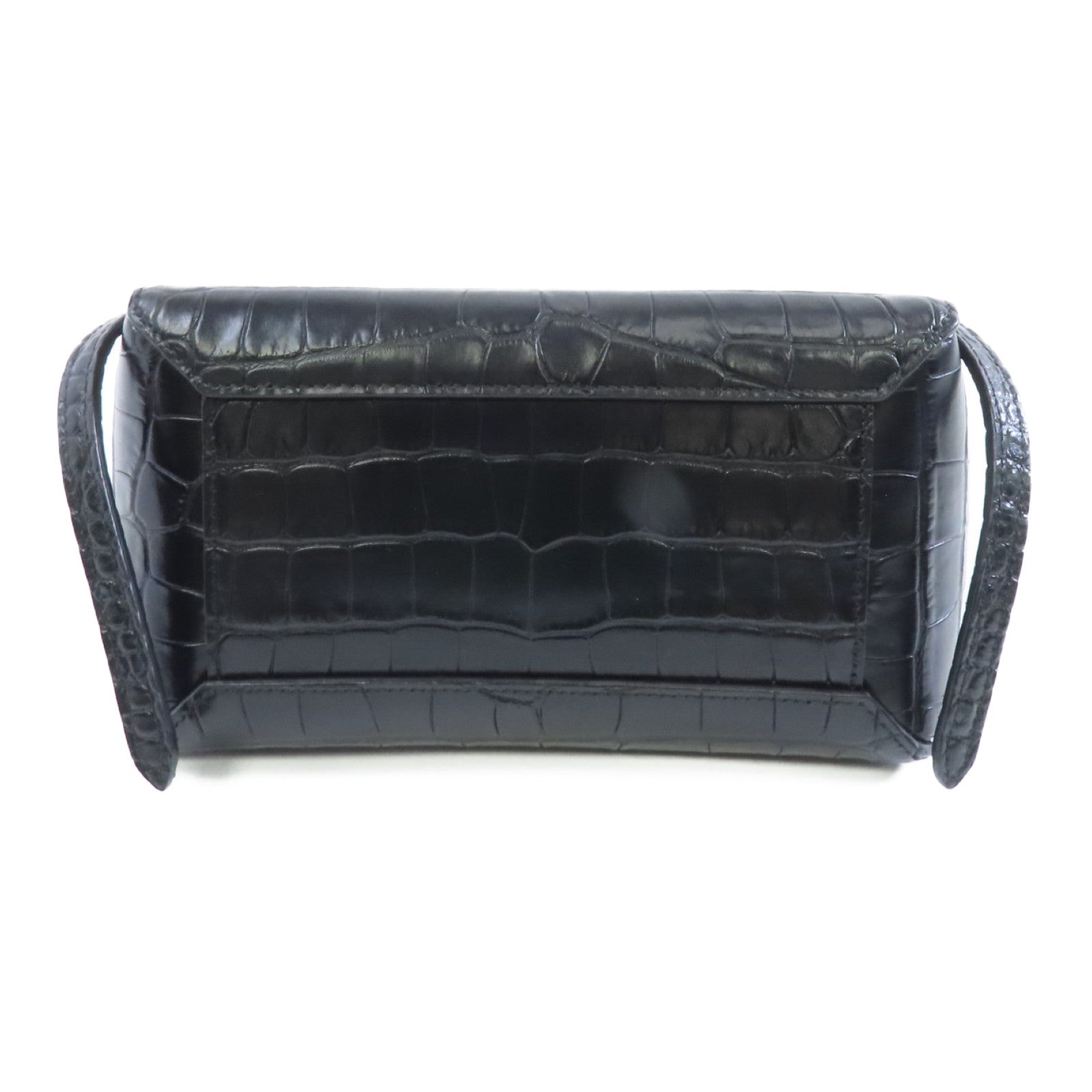 CELINE 牛皮皮革Nano Belt Bag金扣手挽肩背兩用袋黑色