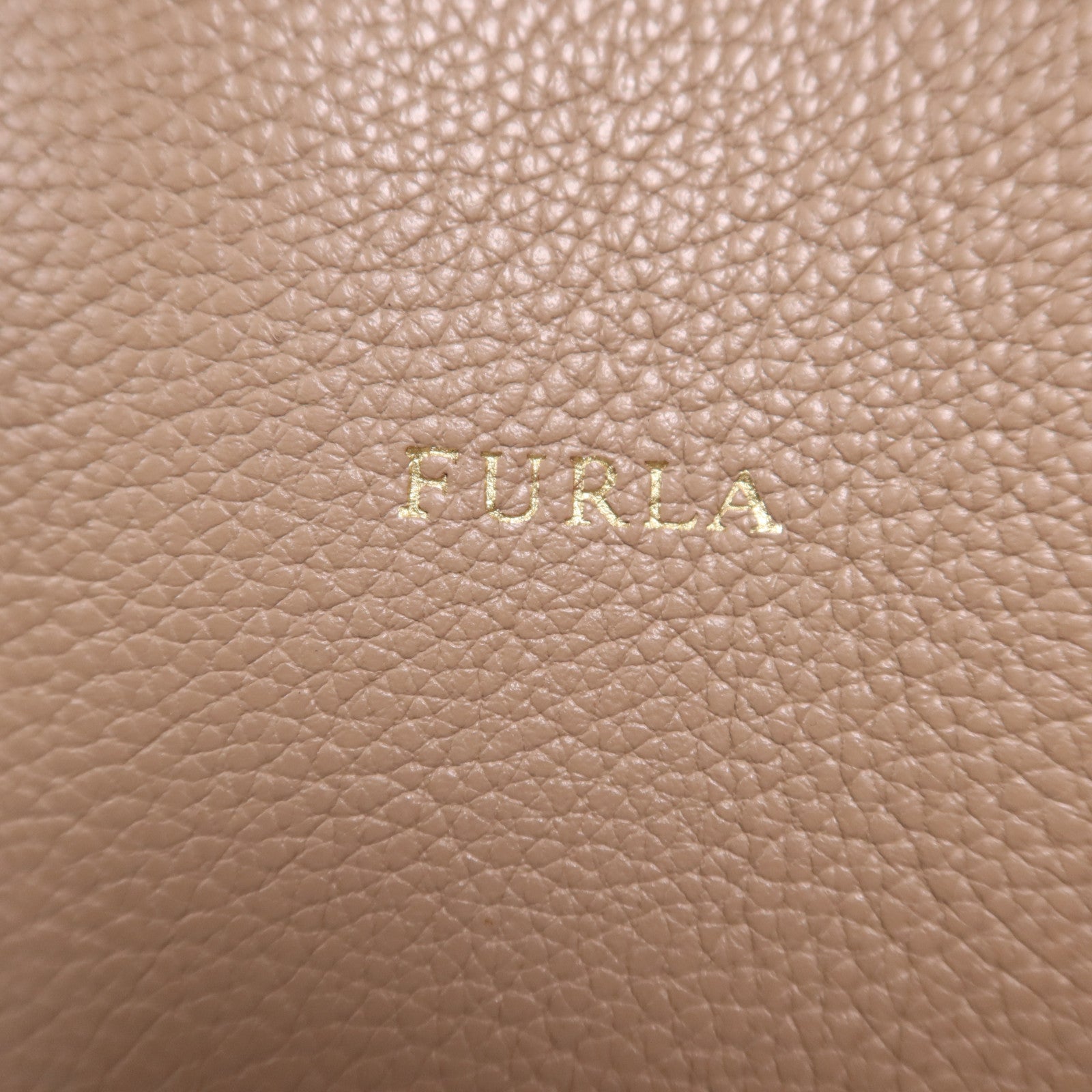 Furla 牛皮皮革Hand Bag金扣肩背袋