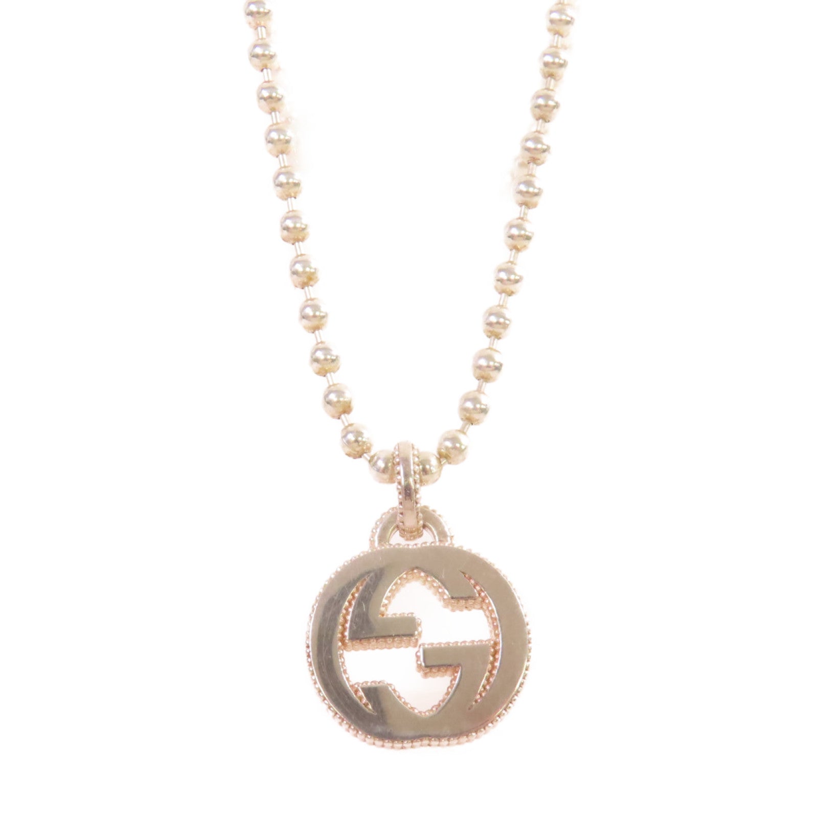 GUCCI 925純銀GG Silver Necklace項鏈銀色
