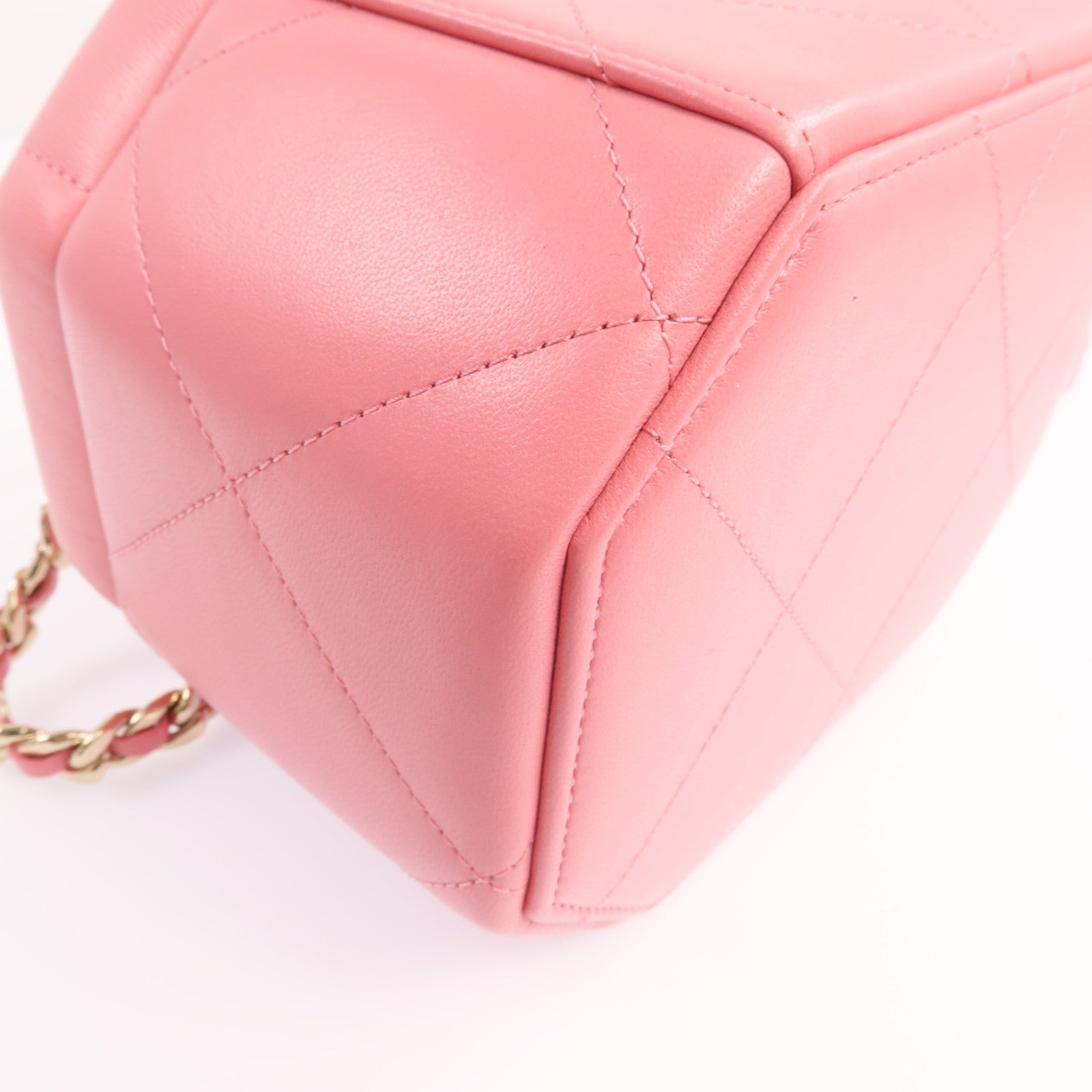 CHANEL 羊皮皮革Chain Shoulder Bag金扣鏈帶肩背袋