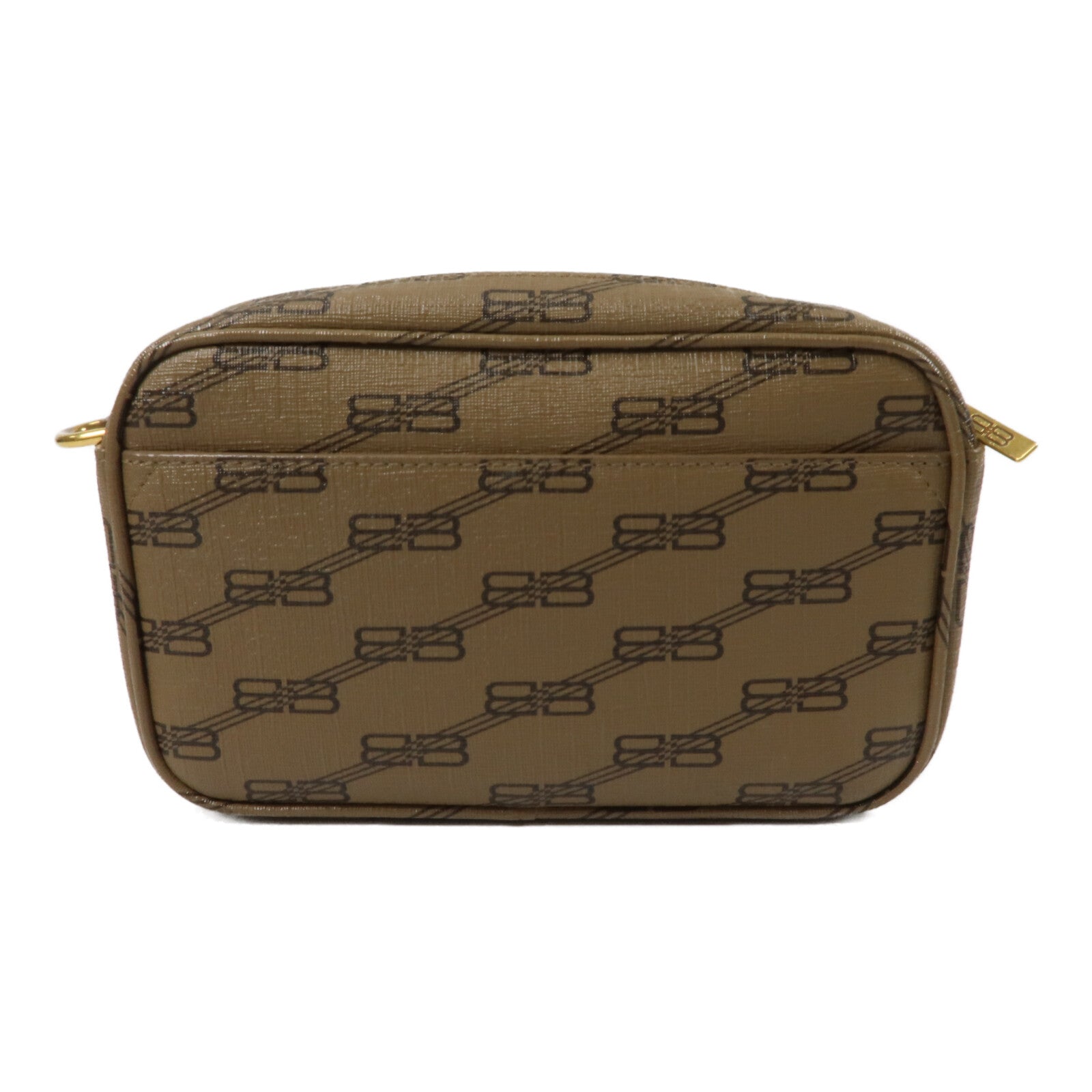 BALENCIAGA 塗層帆布Signature BB Monogram Camera Bag肩背袋