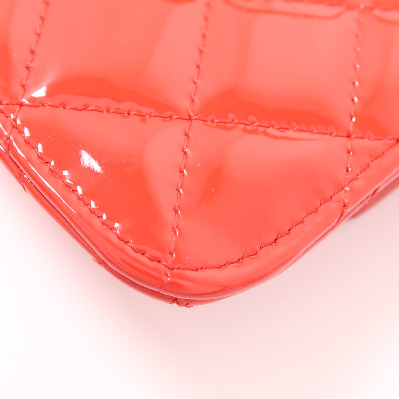 CHANEL CC SHW Waist Bag Patent Leather Black/Red