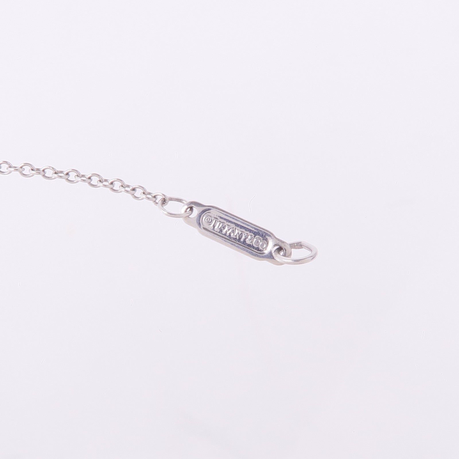 TIFFANY＆CO PT900鉑金Circlet Diamond Necklace鑽石項鍊