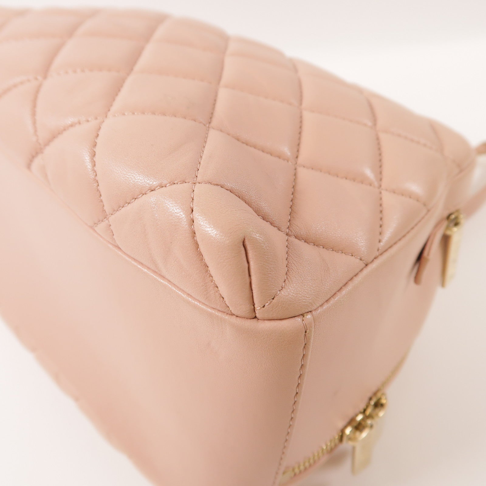 CHANEL 羊皮皮革2way Shoulder Bag金扣鏈帶手挽肩背兩用袋