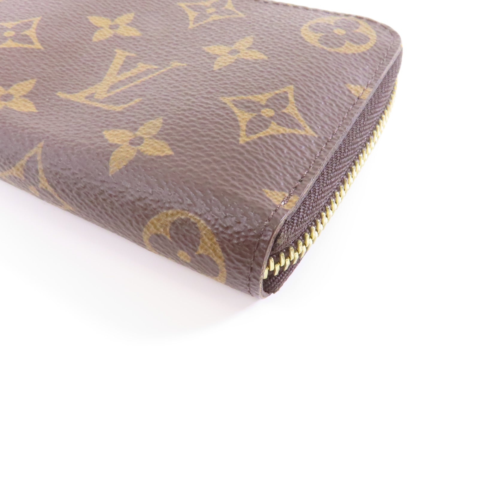 LOUIS VUITTON Monogram Clemence Wallet金扣長錢包棕色/粉紅色