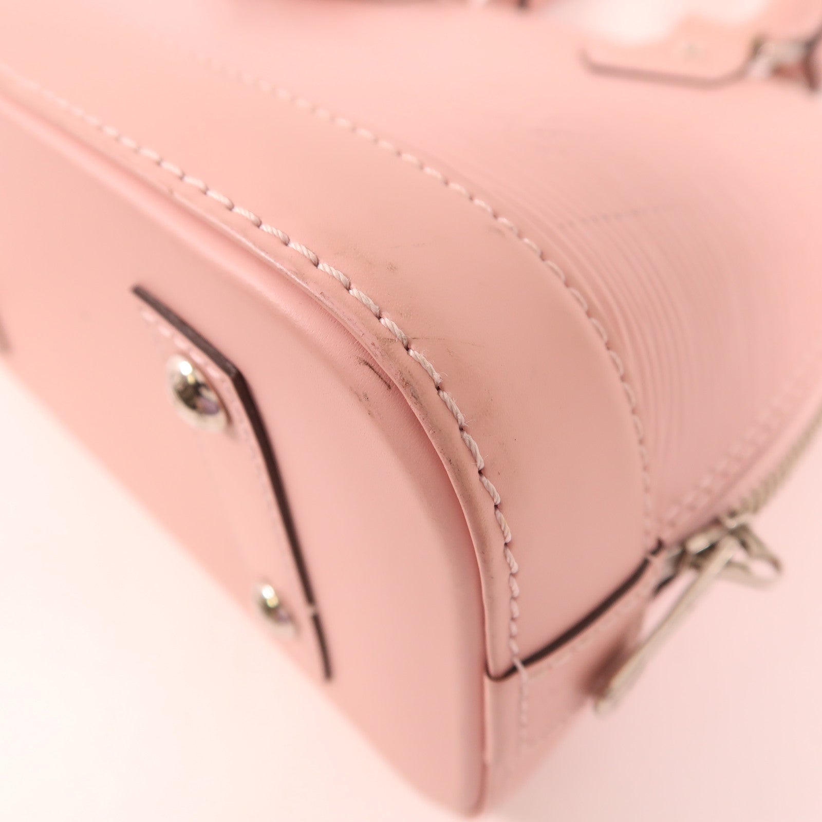 LOUIS VUITTON Epi Alma BB銀扣手挽肩背兩用袋