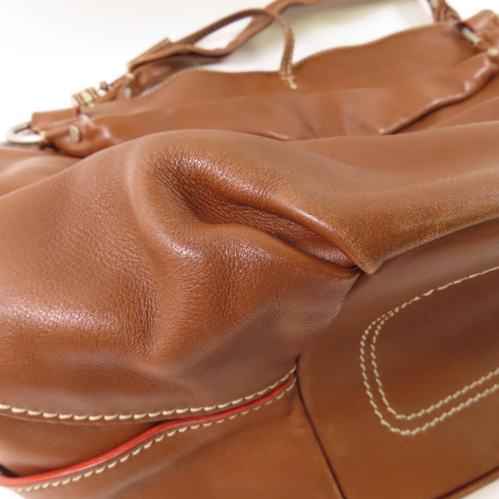 CELINE 【激減優惠】牛皮皮革Shoulder Bag銀扣肩背袋