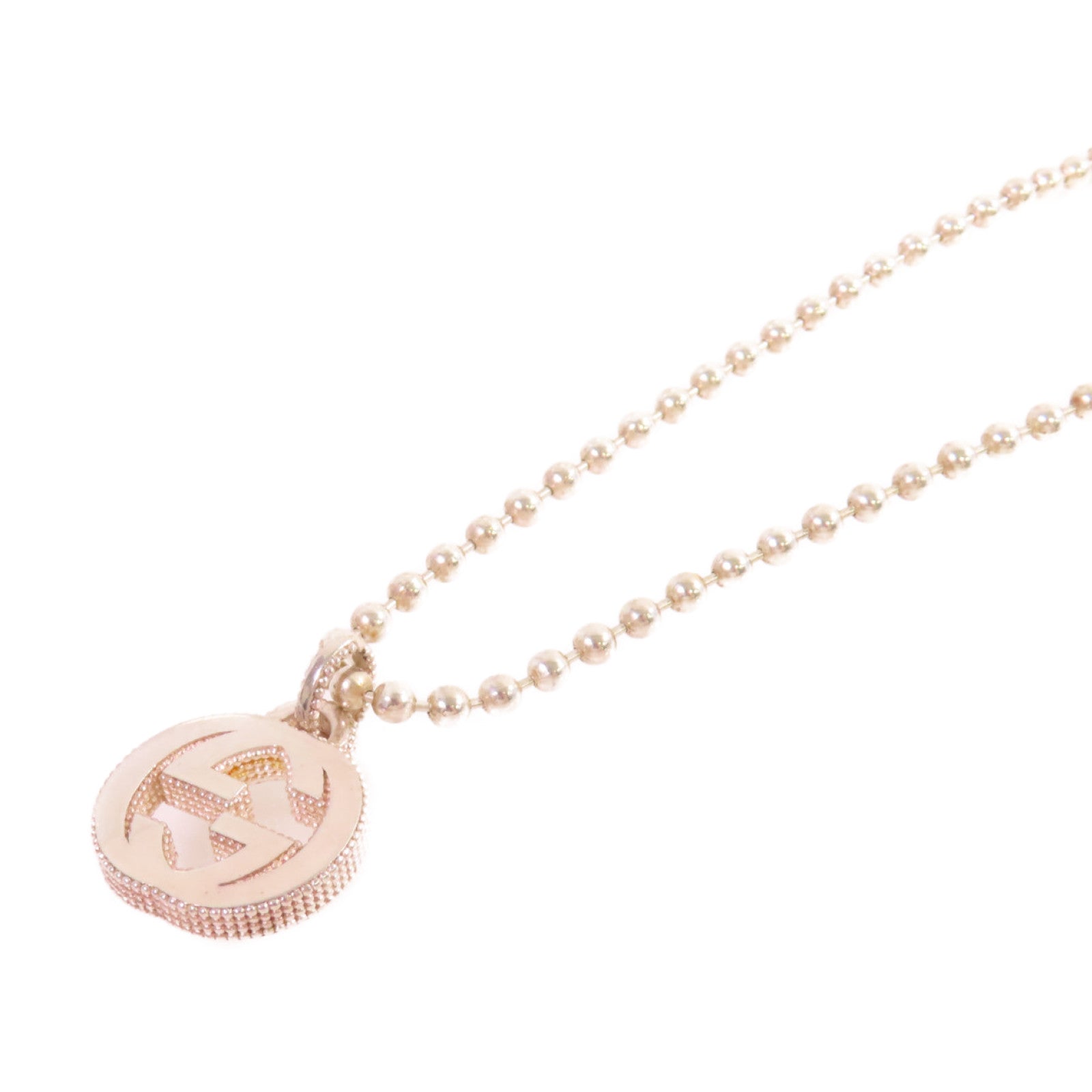 GUCCI 925純銀GG Silver Necklace項鏈銀色