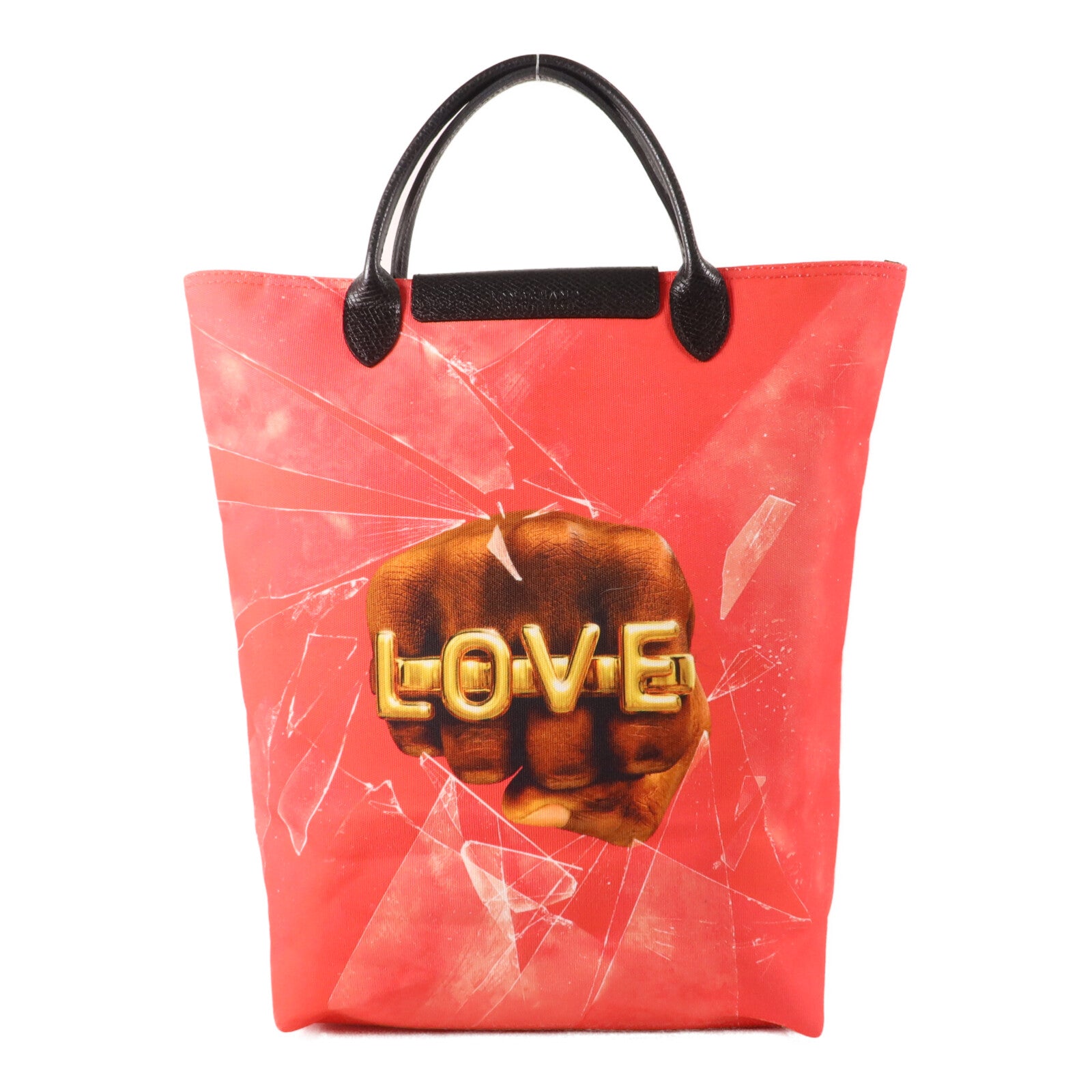 Longchamp 帆布/牛皮皮革LONGCHAMP X TOILETPAPER Bolso Shopper M手挽袋