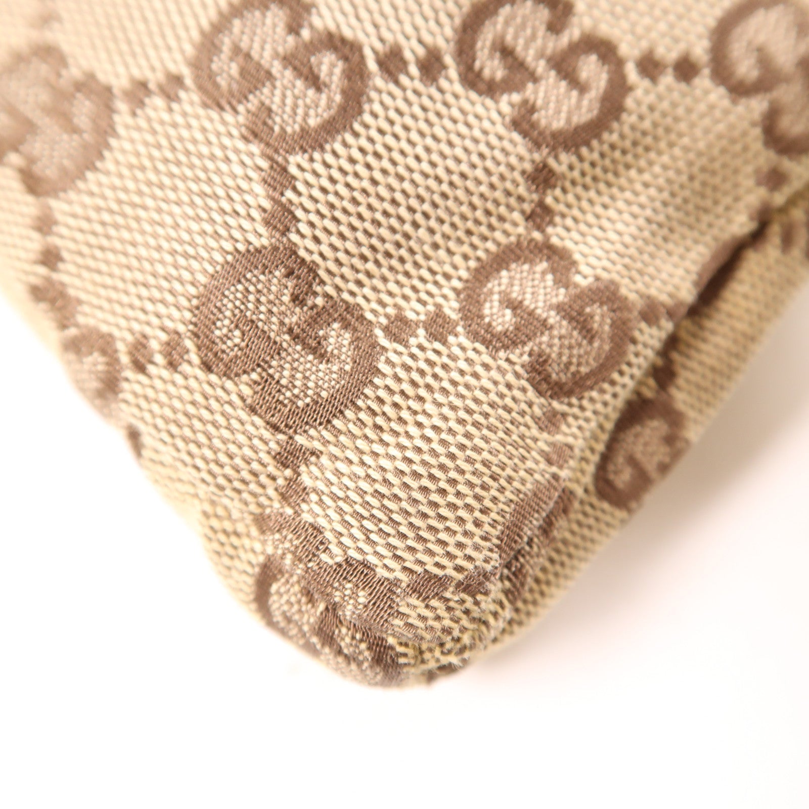 GUCCI 帆布Waist Bag銀扣腰包啡色