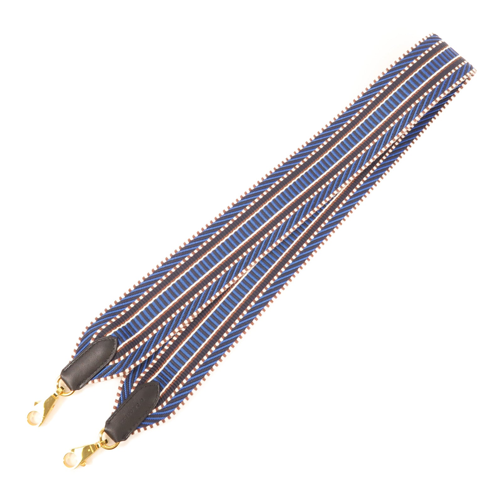 HERMES 帆布Strap金扣肩背帶