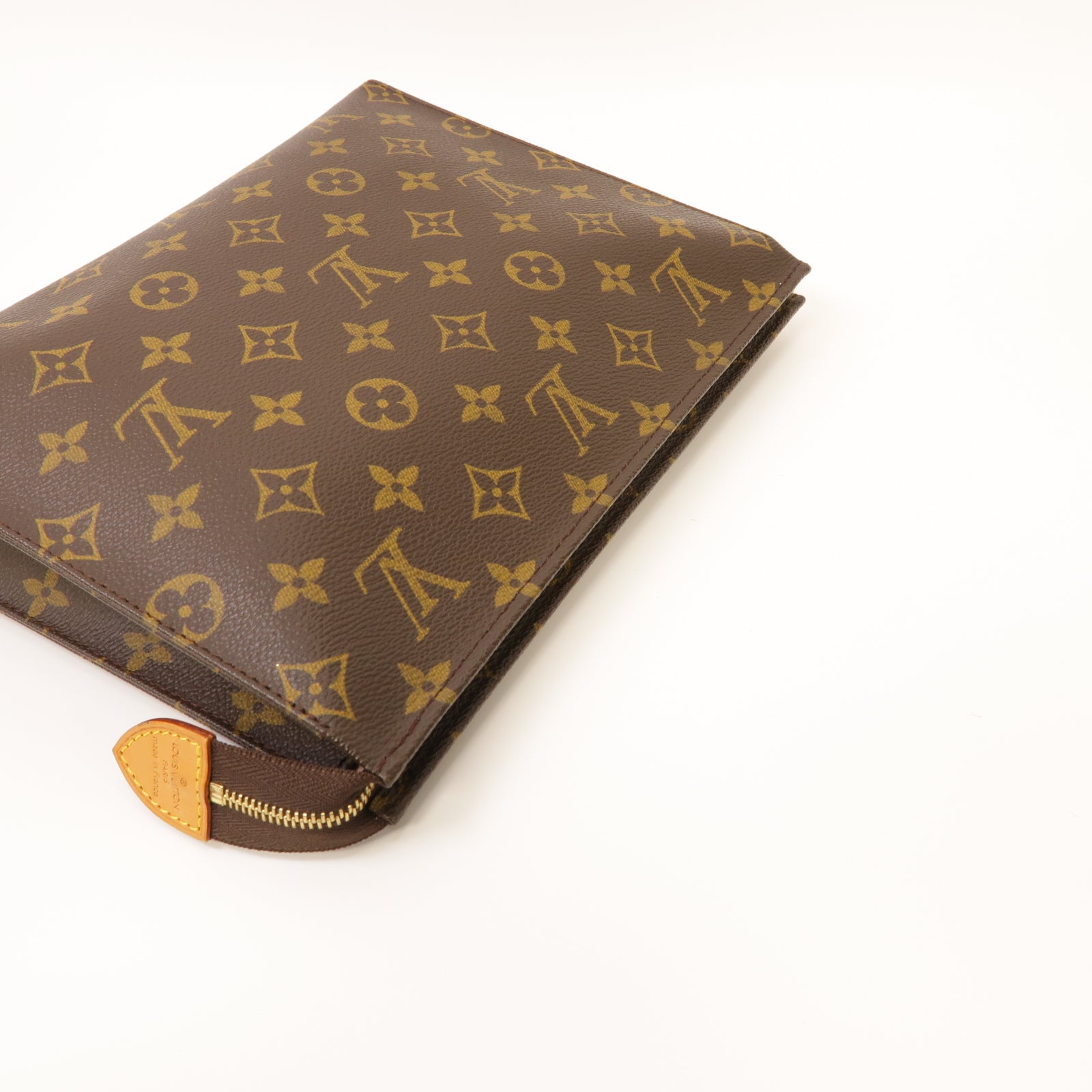 LOUIS VUITTON 【激減優惠】Monogram Clutch Bag金扣手拿包啡色