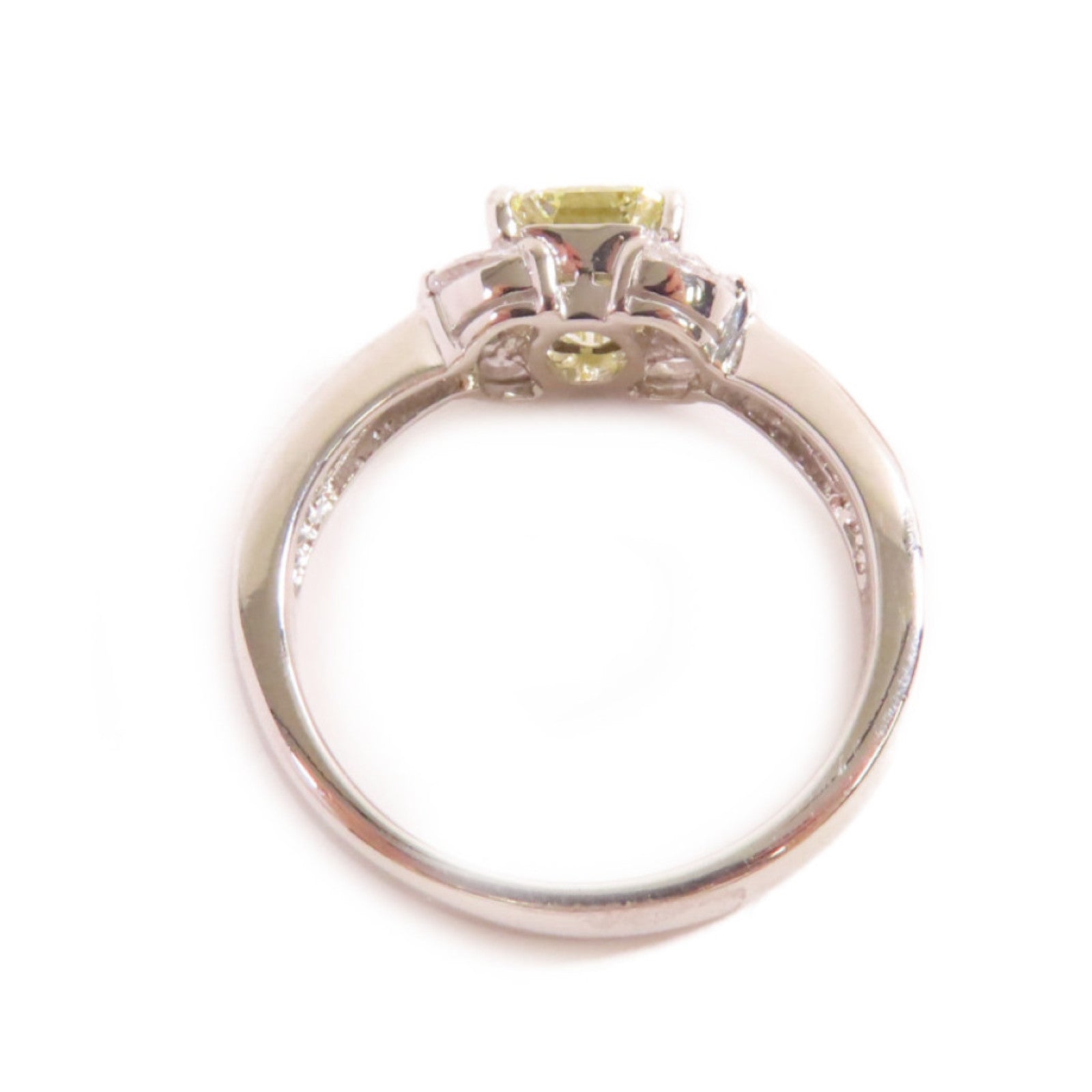 JEWELRY PT900鉑金/1.033ct鑚石/0.5ct鑚石Diamond Ring戒指US#6