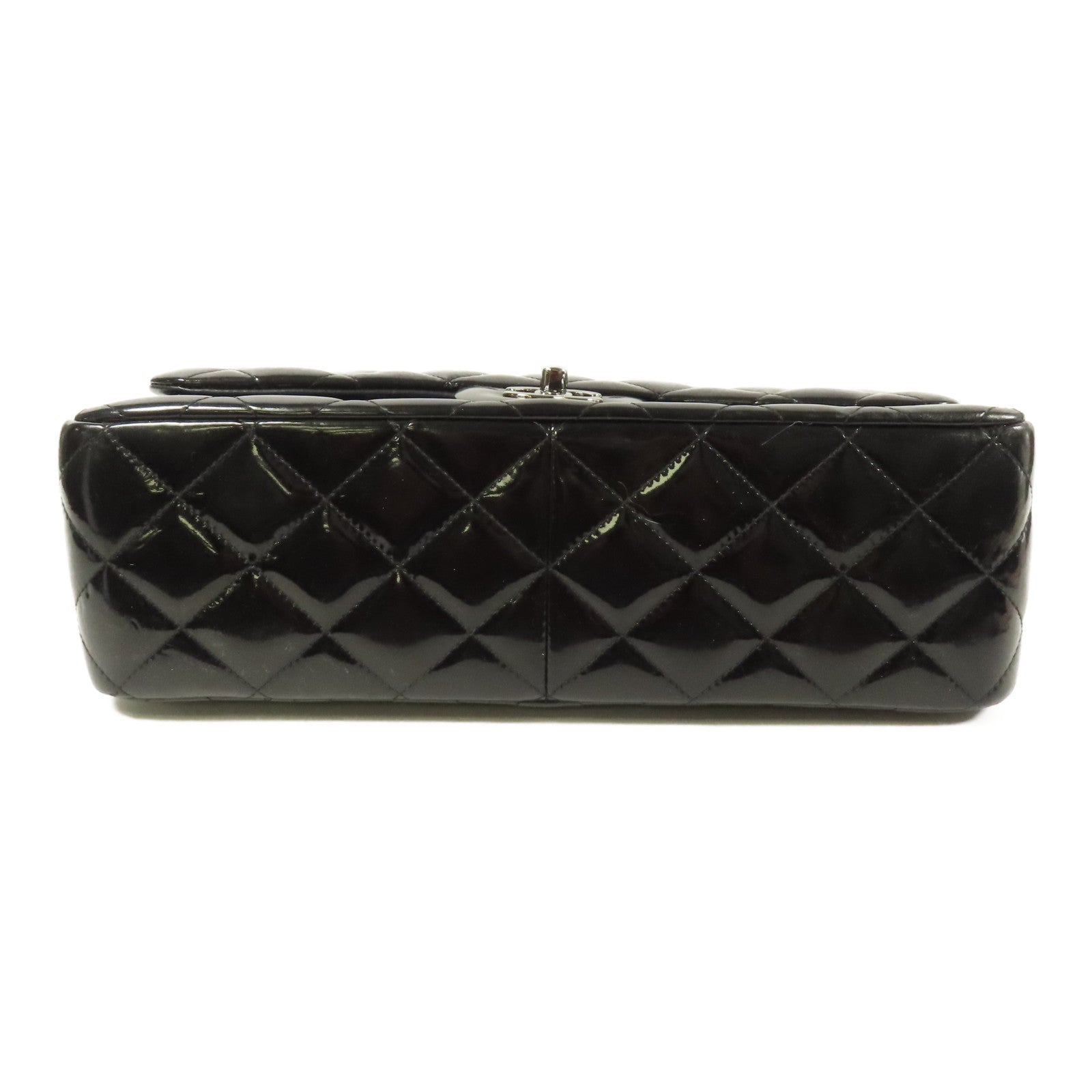 CHANEL 漆皮皮革Large Classic鏈帶肩背