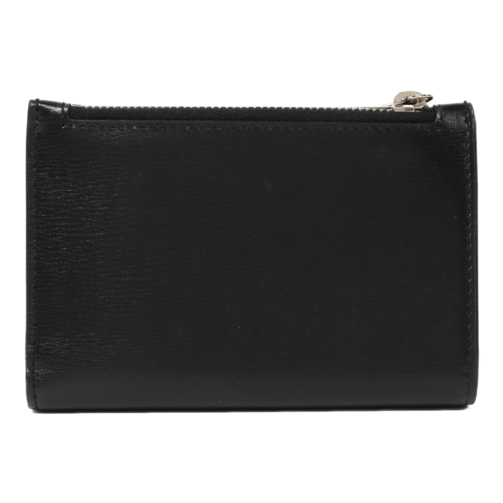 SAINT LAURENT 牛皮皮革Wallet銀扣錢包