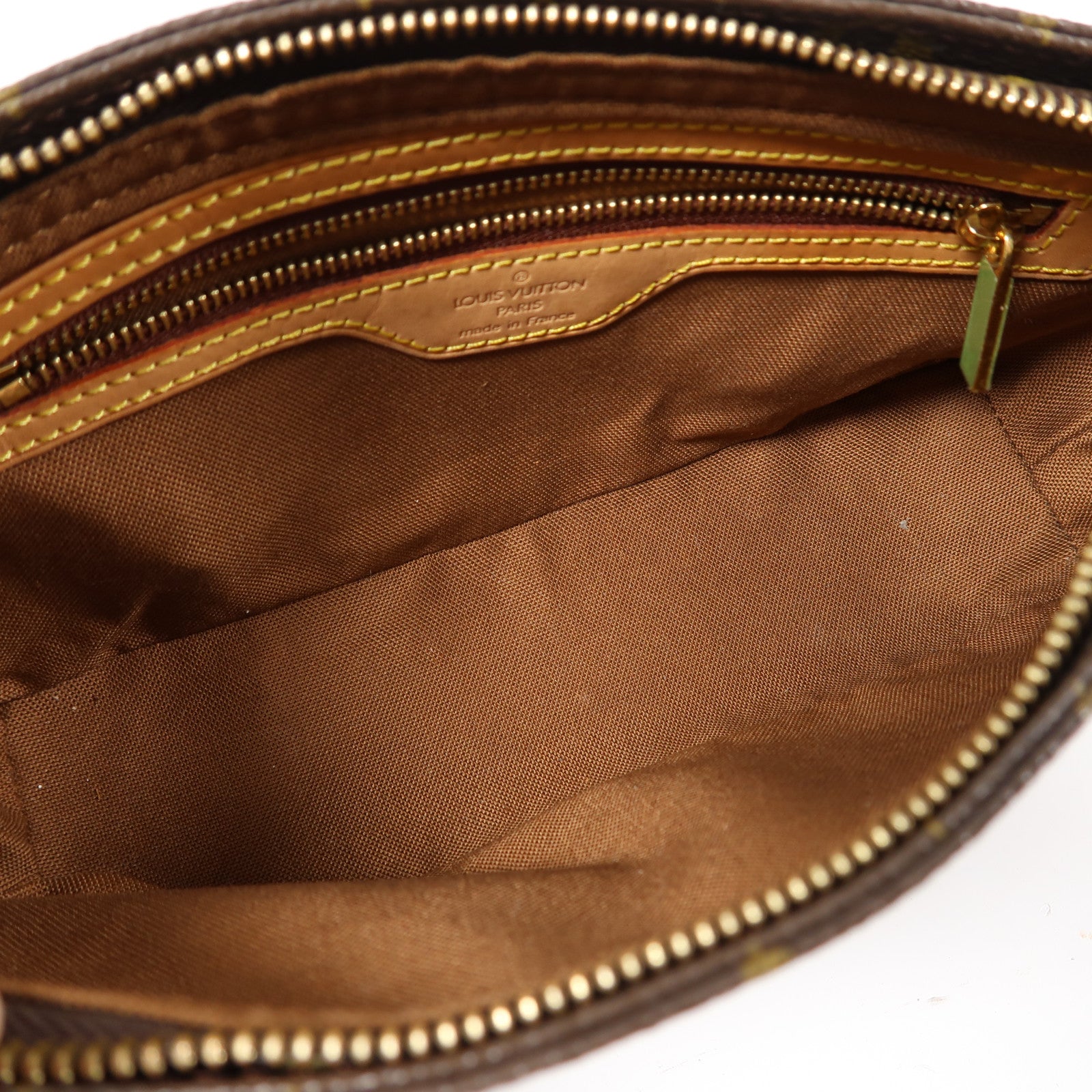 LOUIS VUITTON Monogram Trotteur金扣肩背袋啡色