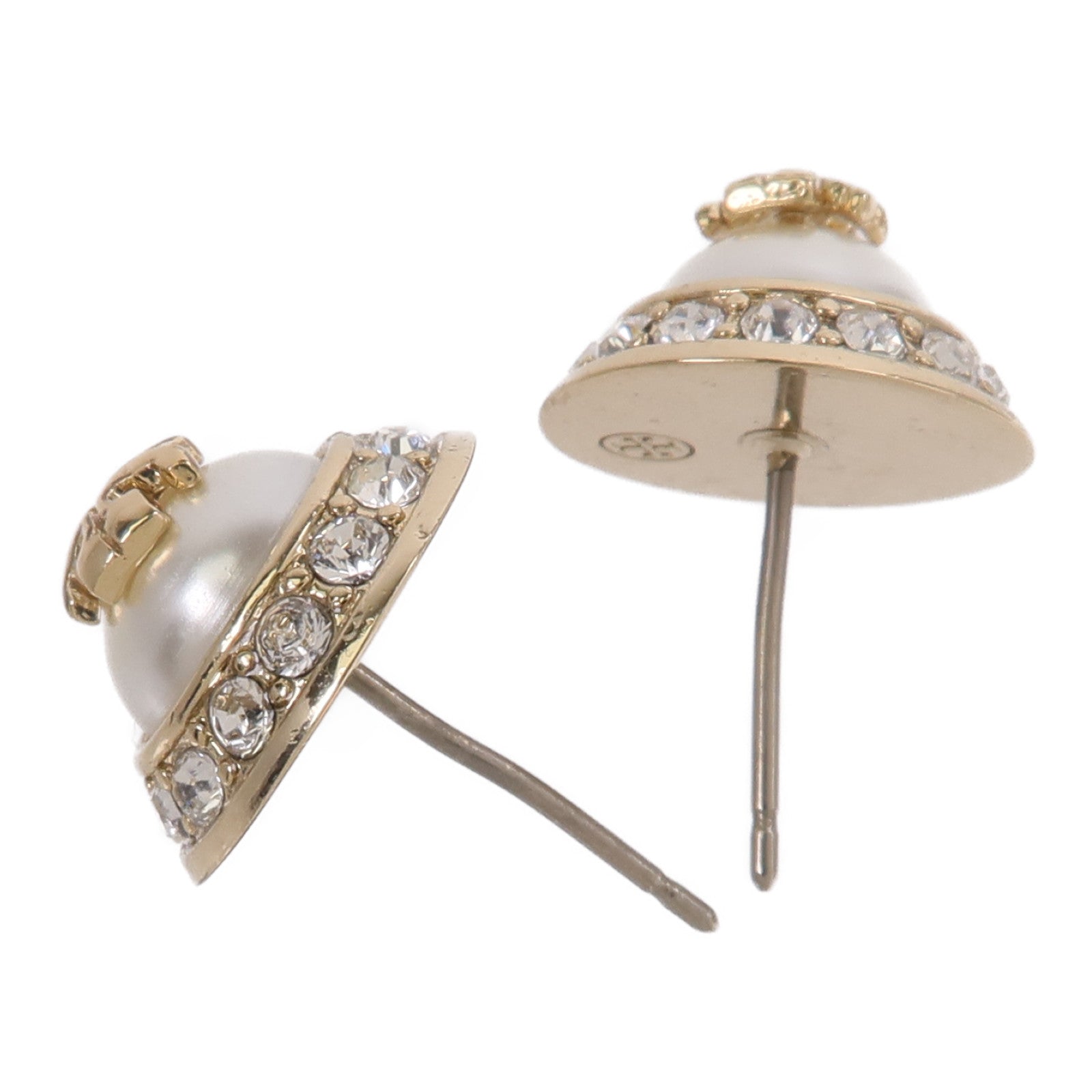 Tory Burch 金屬/玻璃珍珠Natalie Stud Earrings耳環
