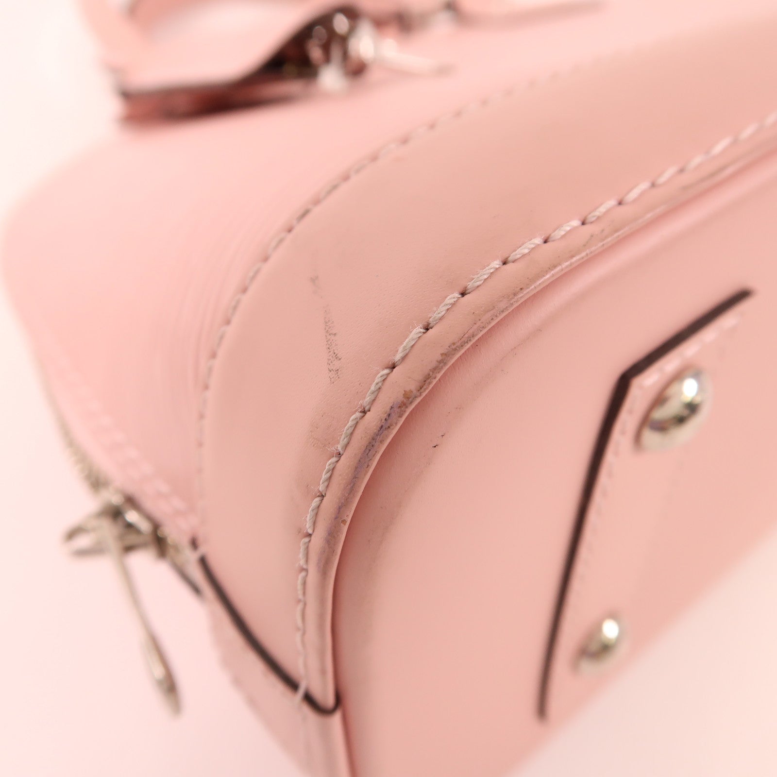 LOUIS VUITTON Epi Alma BB銀扣手挽肩背兩用袋