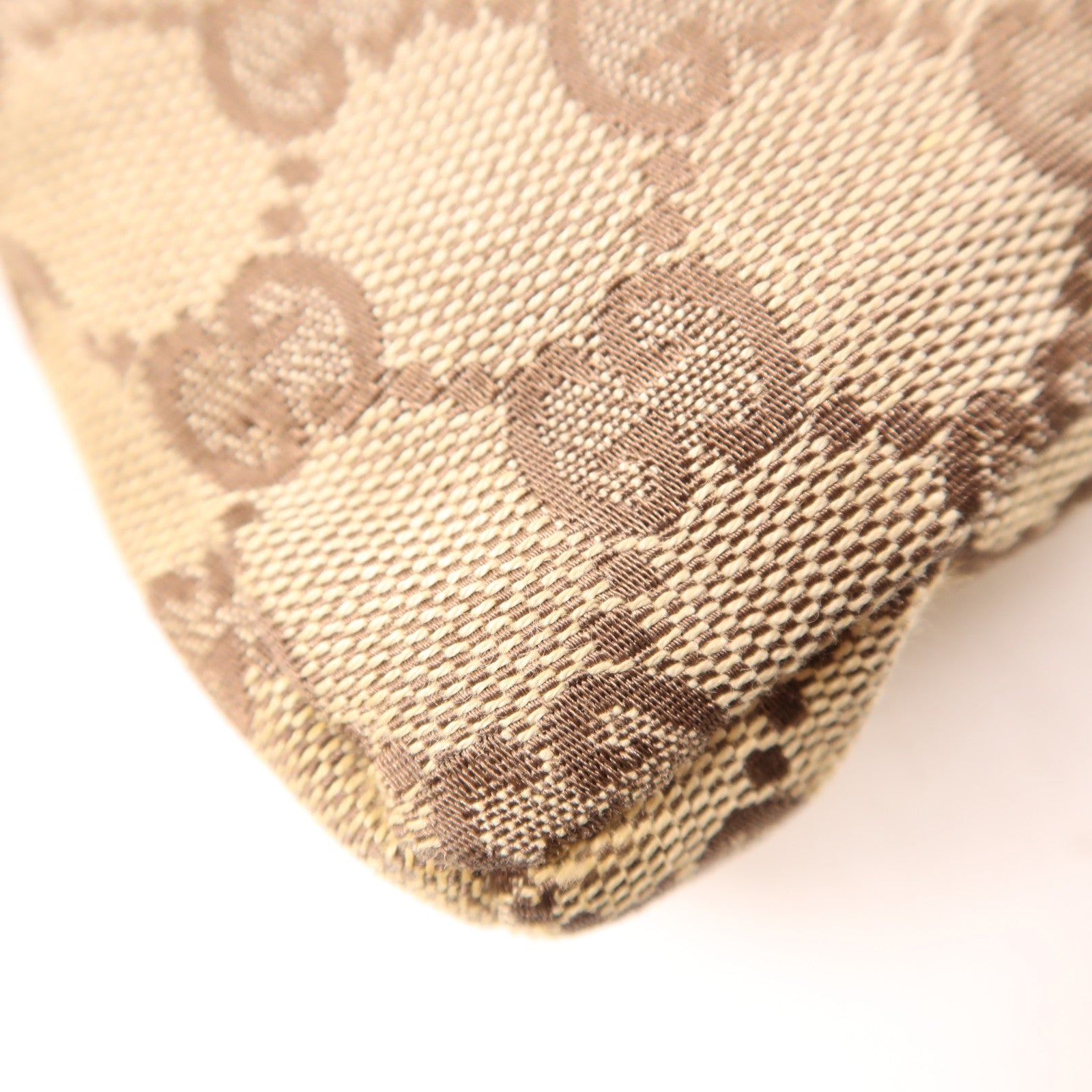 GUCCI 帆布Waist Bag銀扣腰包啡色